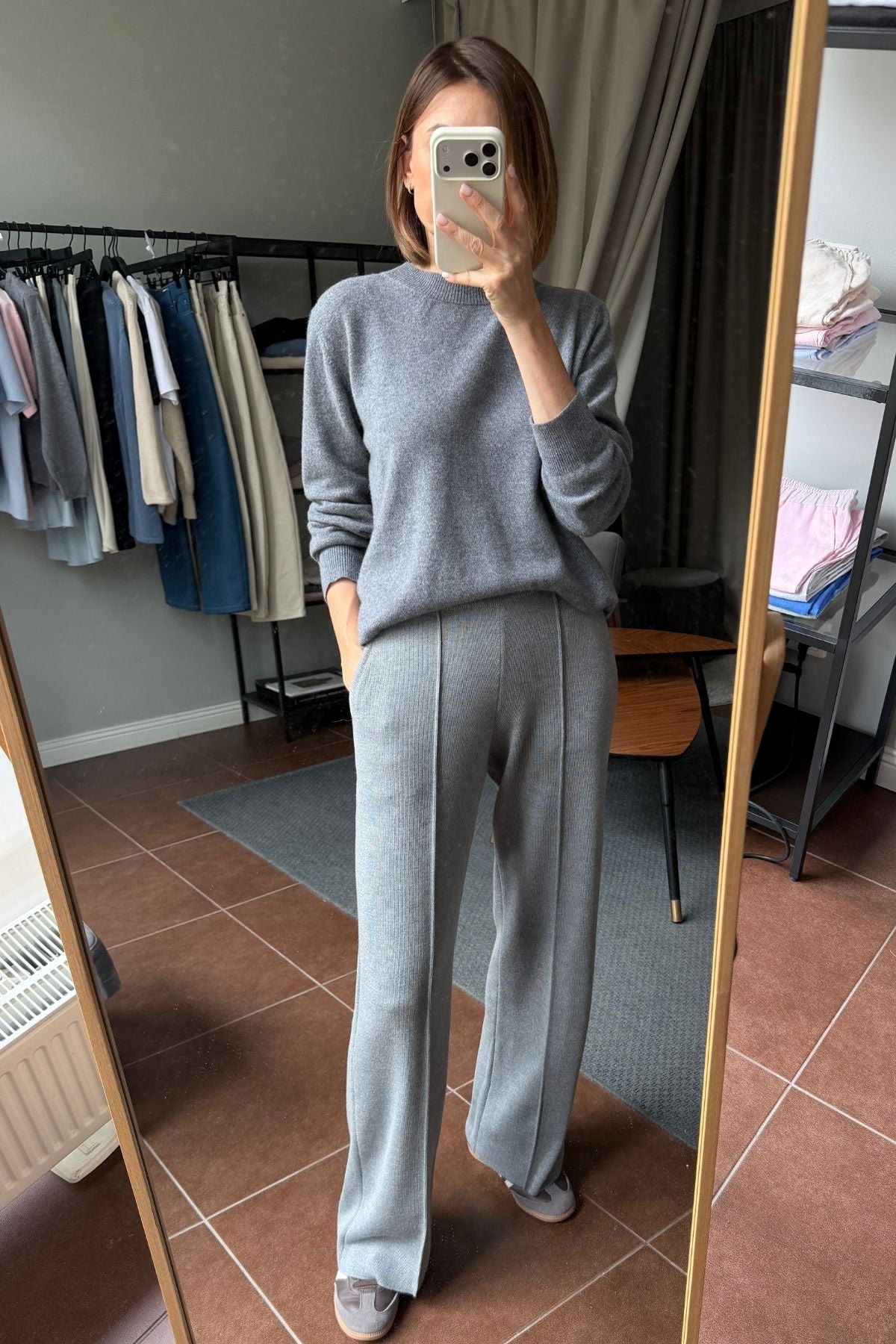 AUDREY grey trousers sample