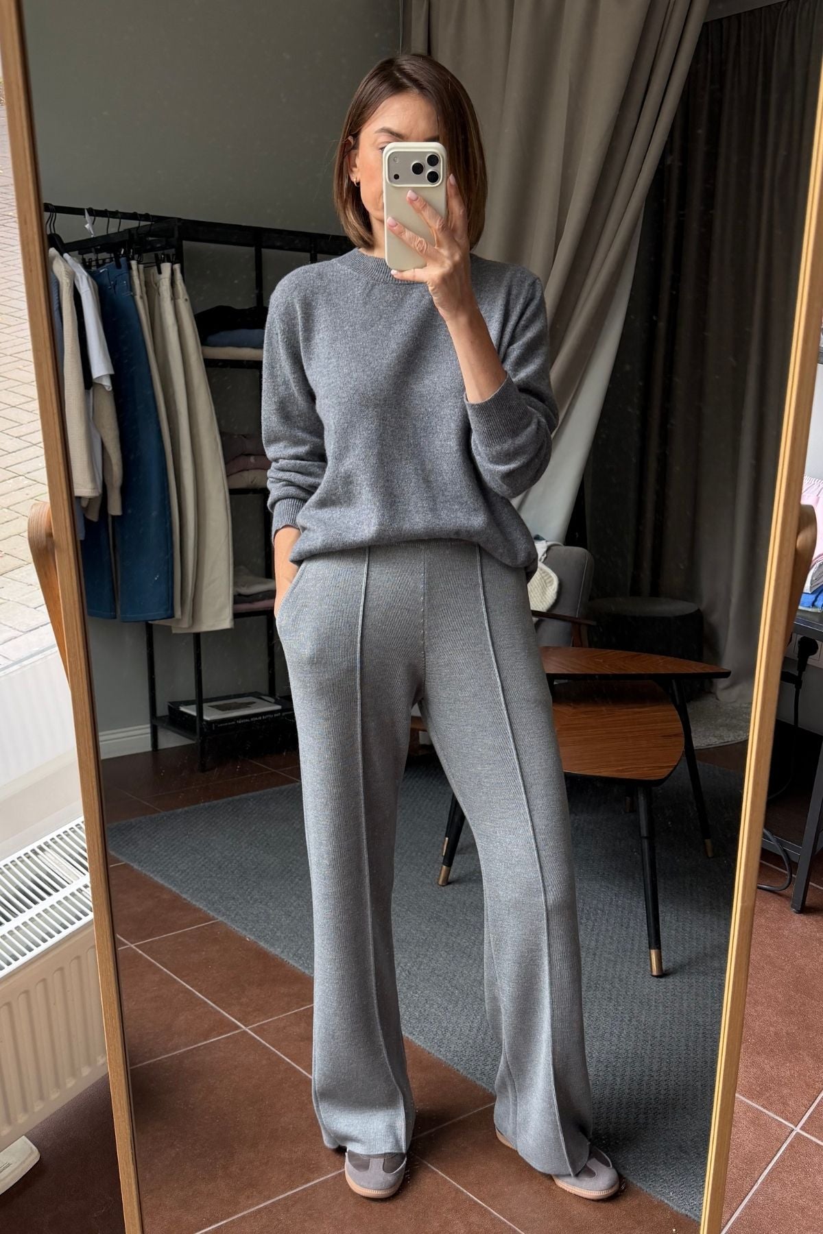 AUDREY grey trousers sample