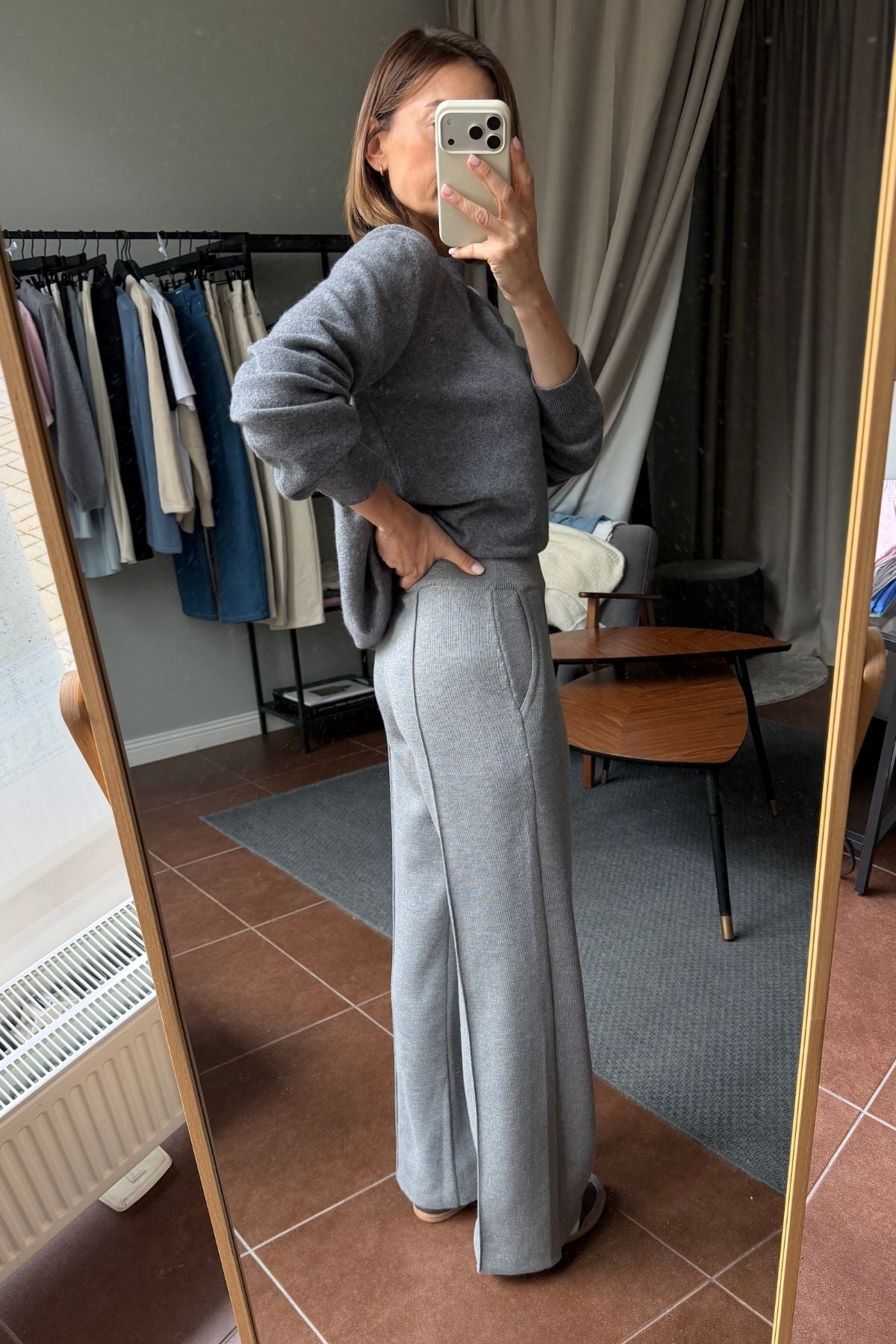 AUDREY grey trousers sample