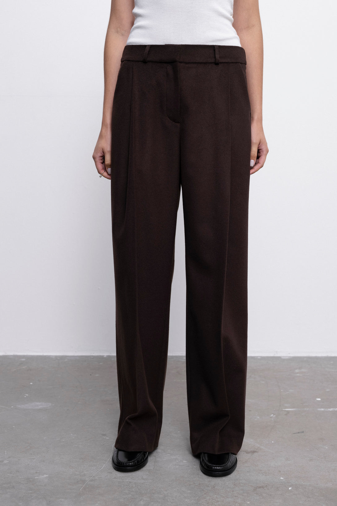 'Celine' brown trousers & blazer suit