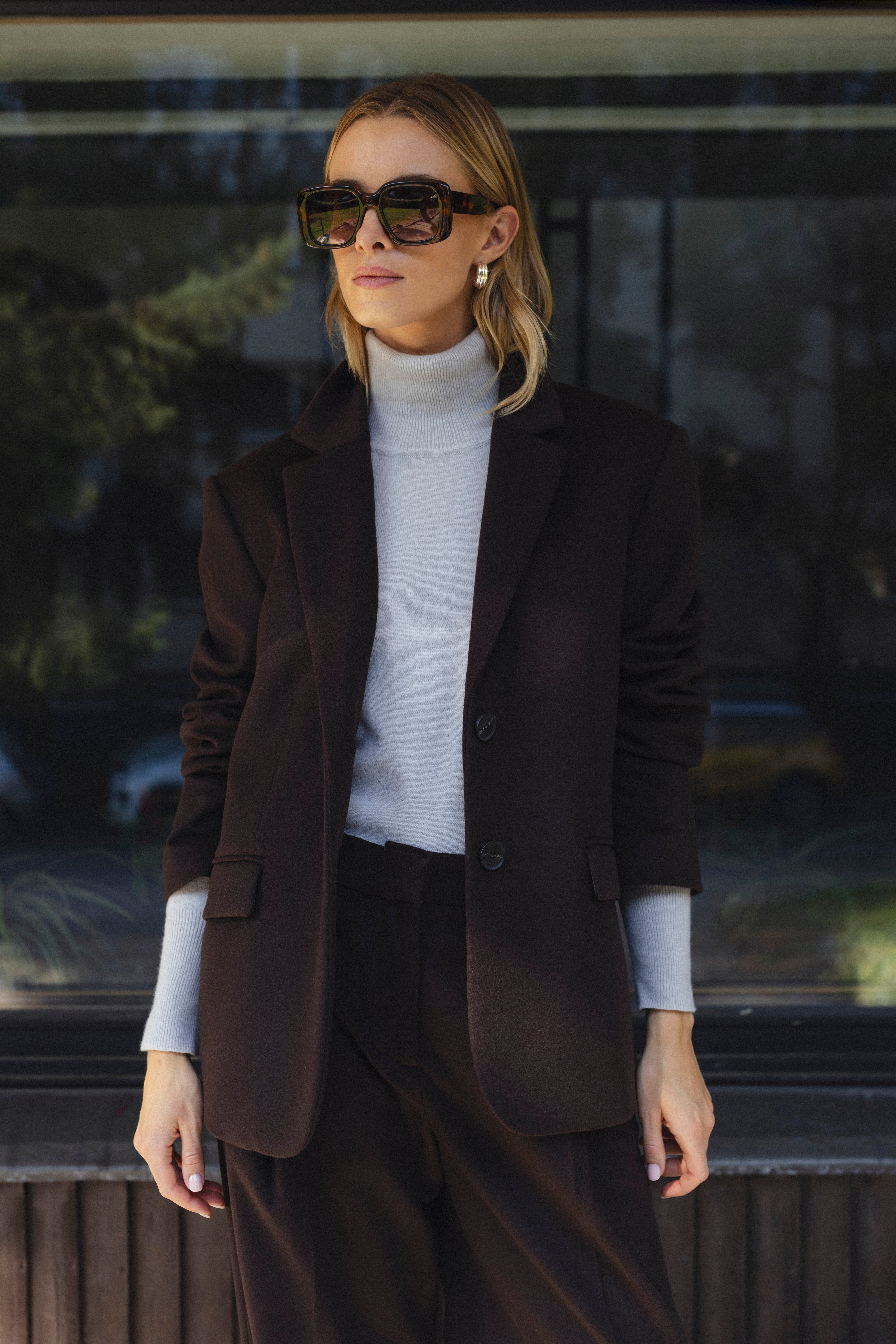 'Celine' blazer-coat