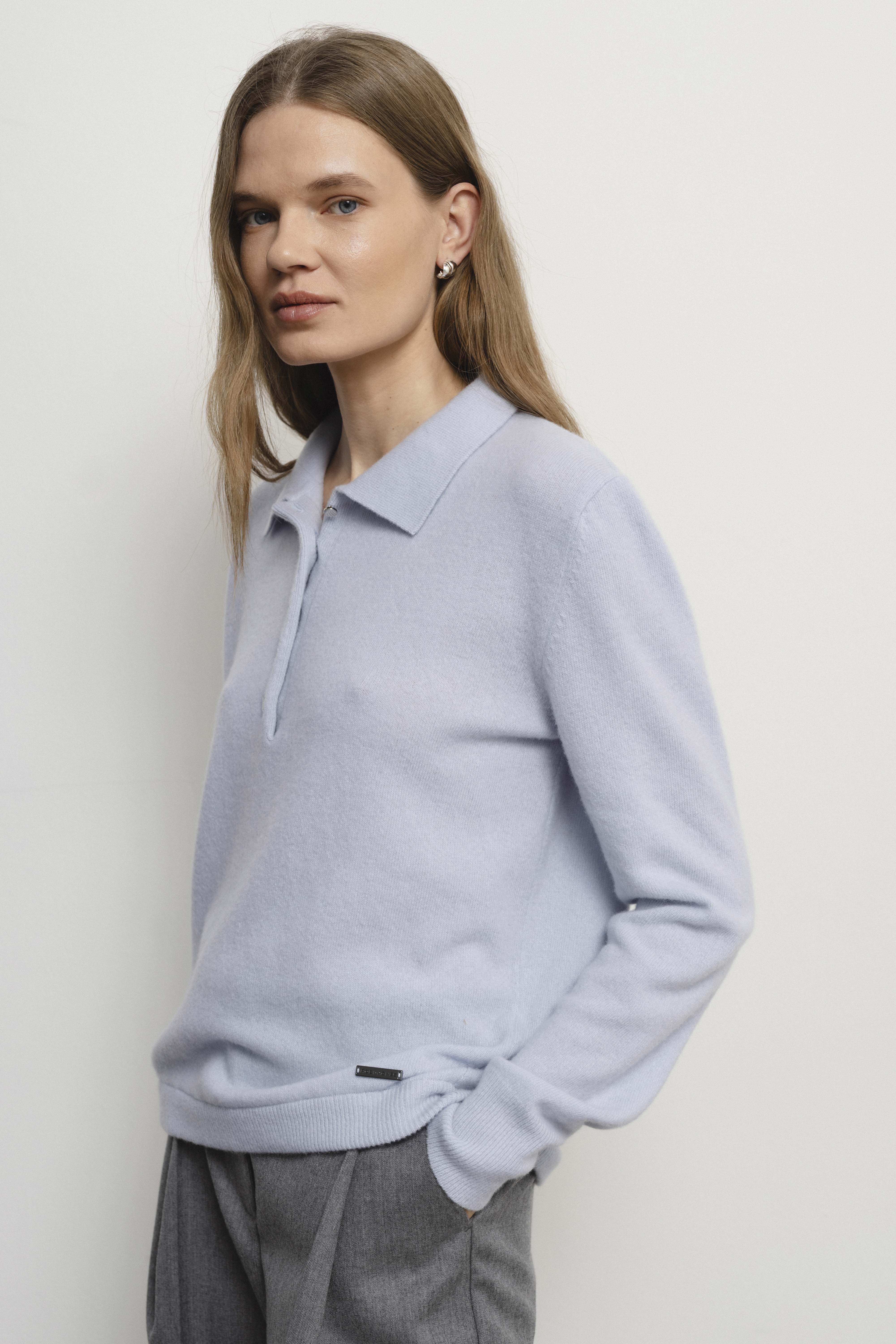 CHARLOTTE baby blue blouse sample