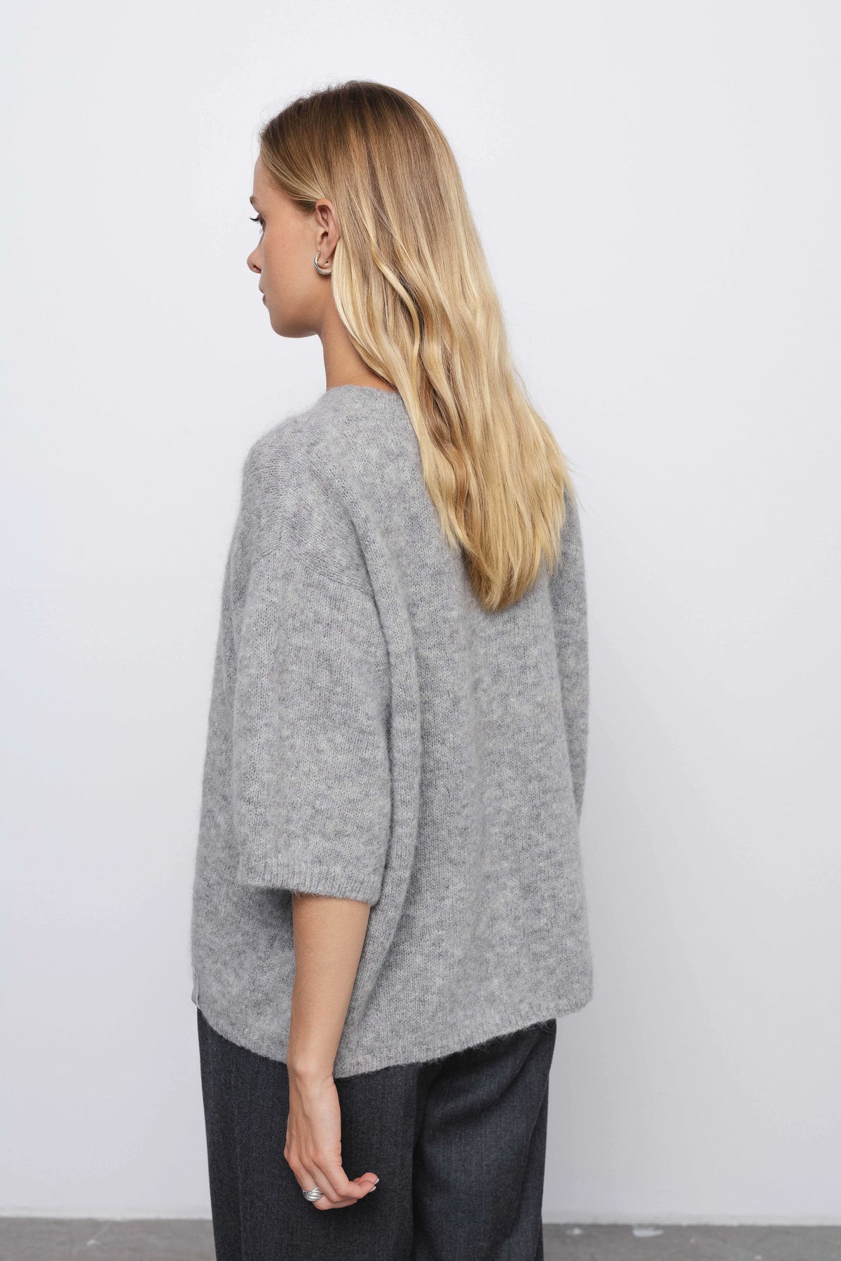 DANIELLE light grey blouse