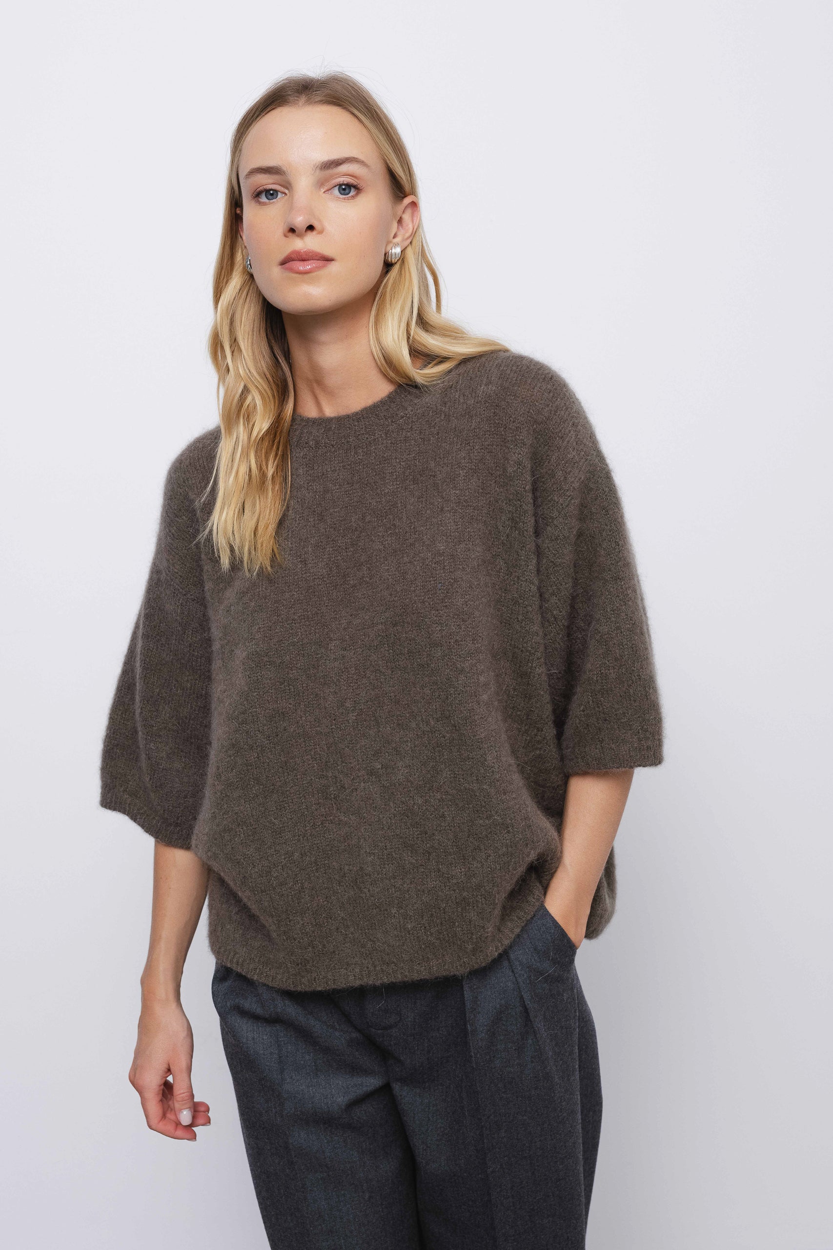 DANIELLE taupe blouse