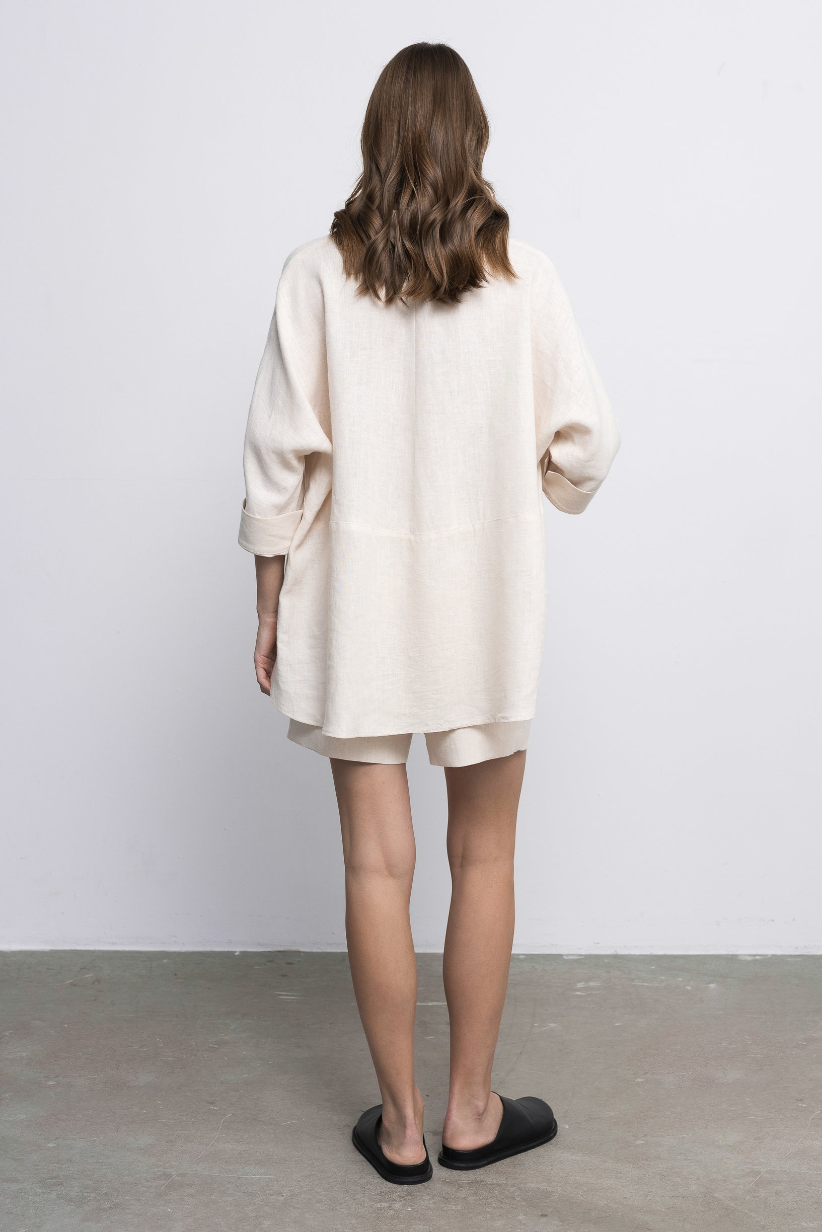 'Dori' champagne shorts & shirt set