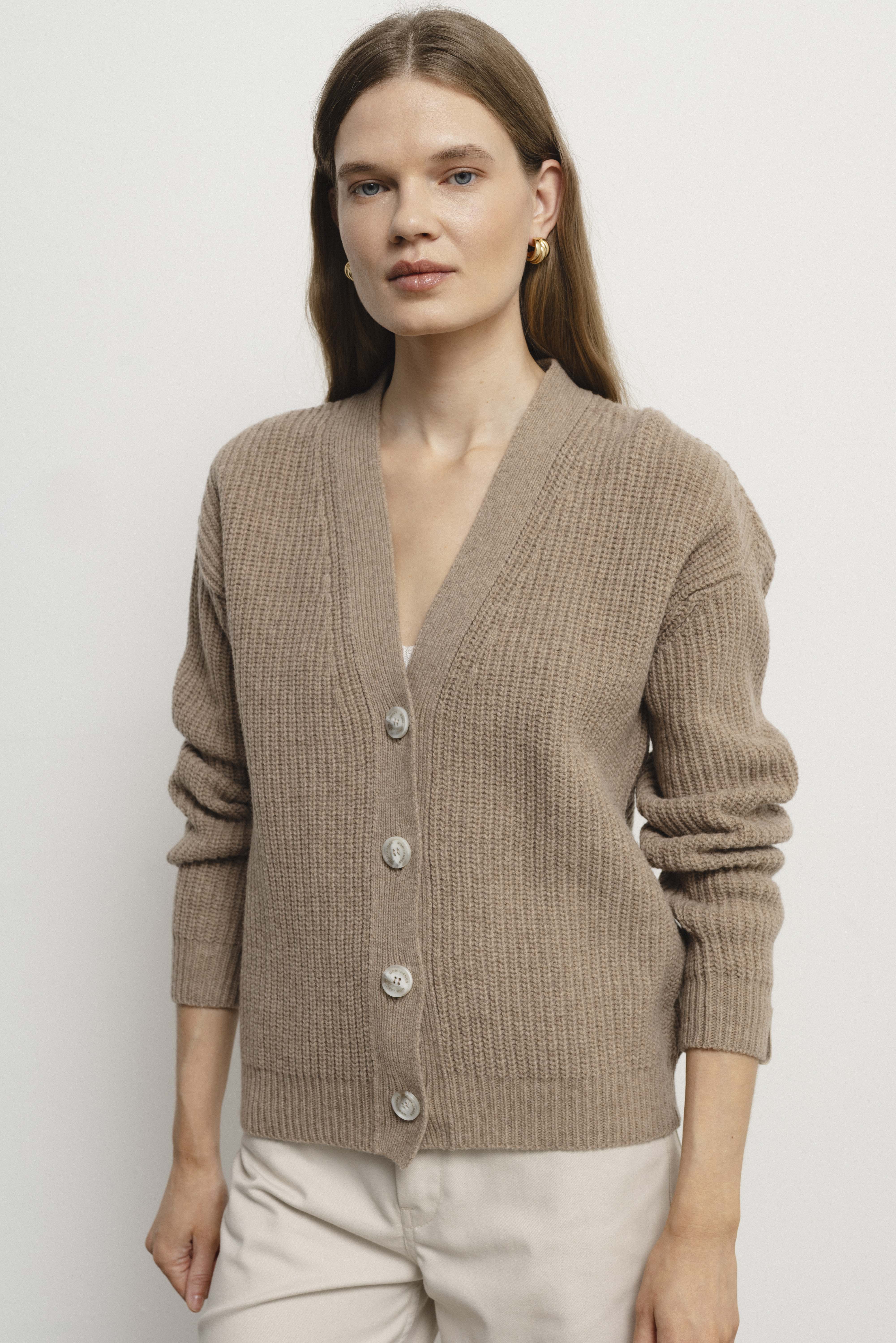 EMA sand cardigan