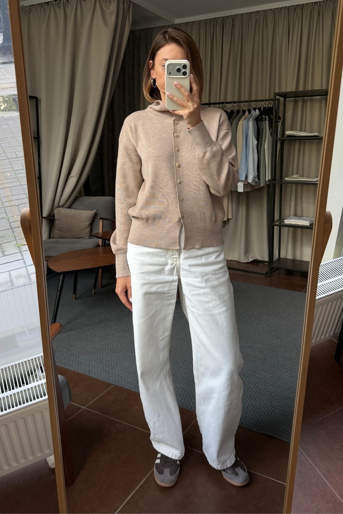 LUCA melange cardigan sample