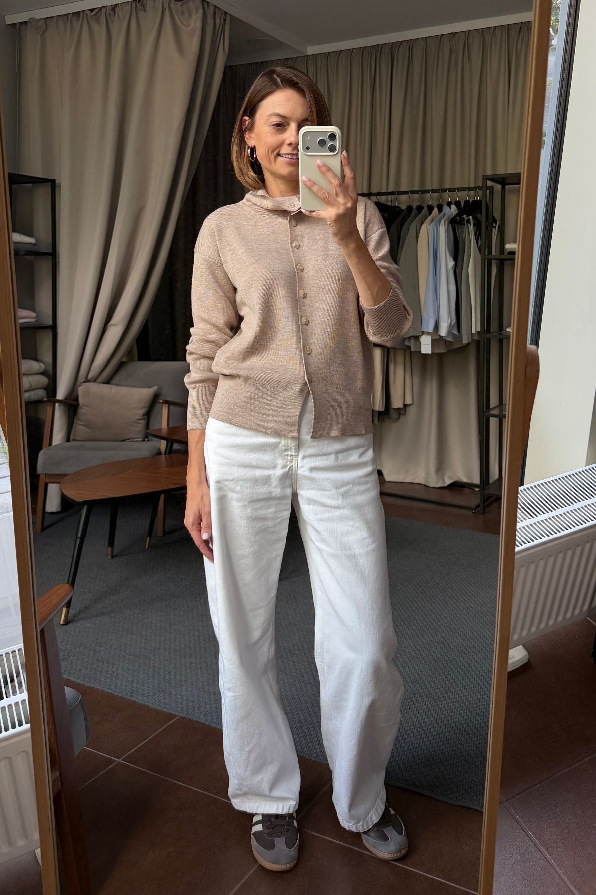 LUCA melange cardigan sample