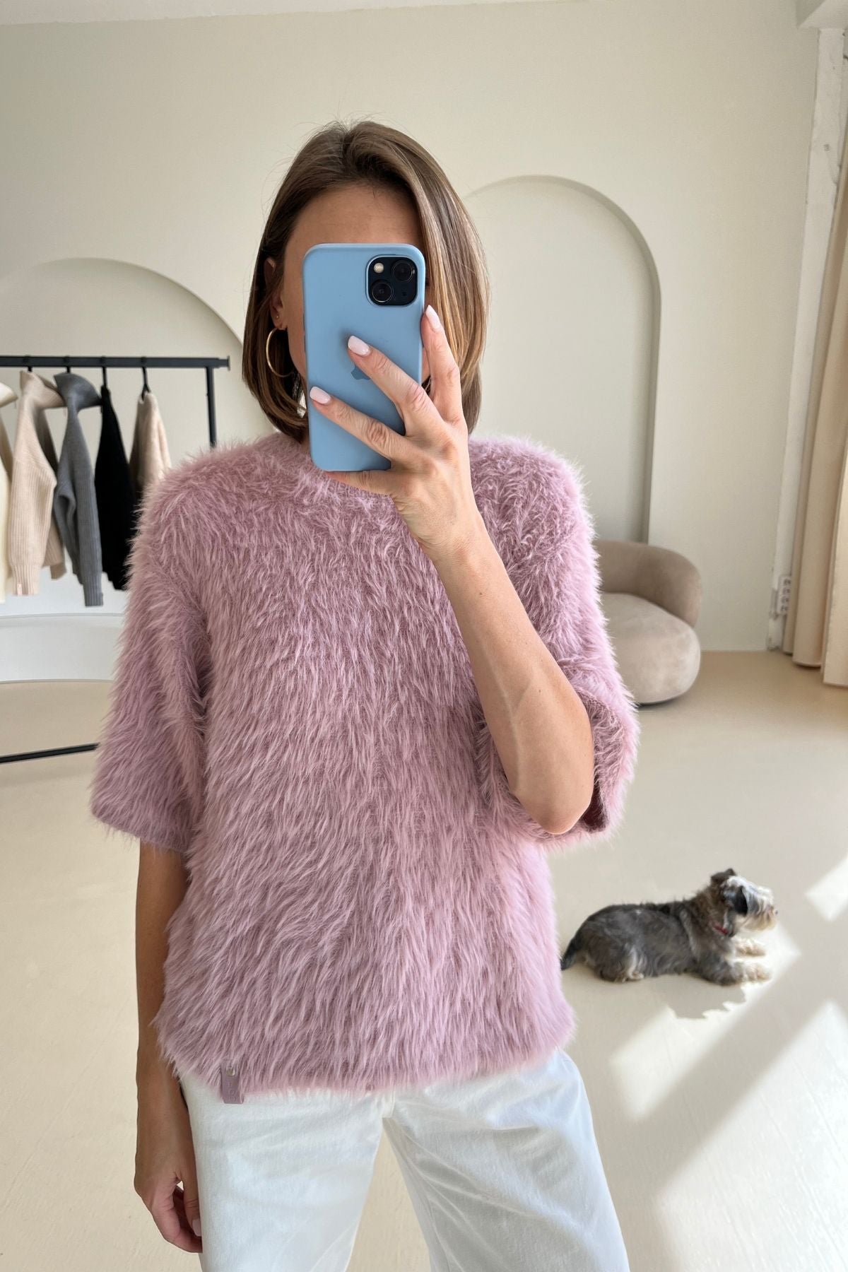 Light pink blouse sample