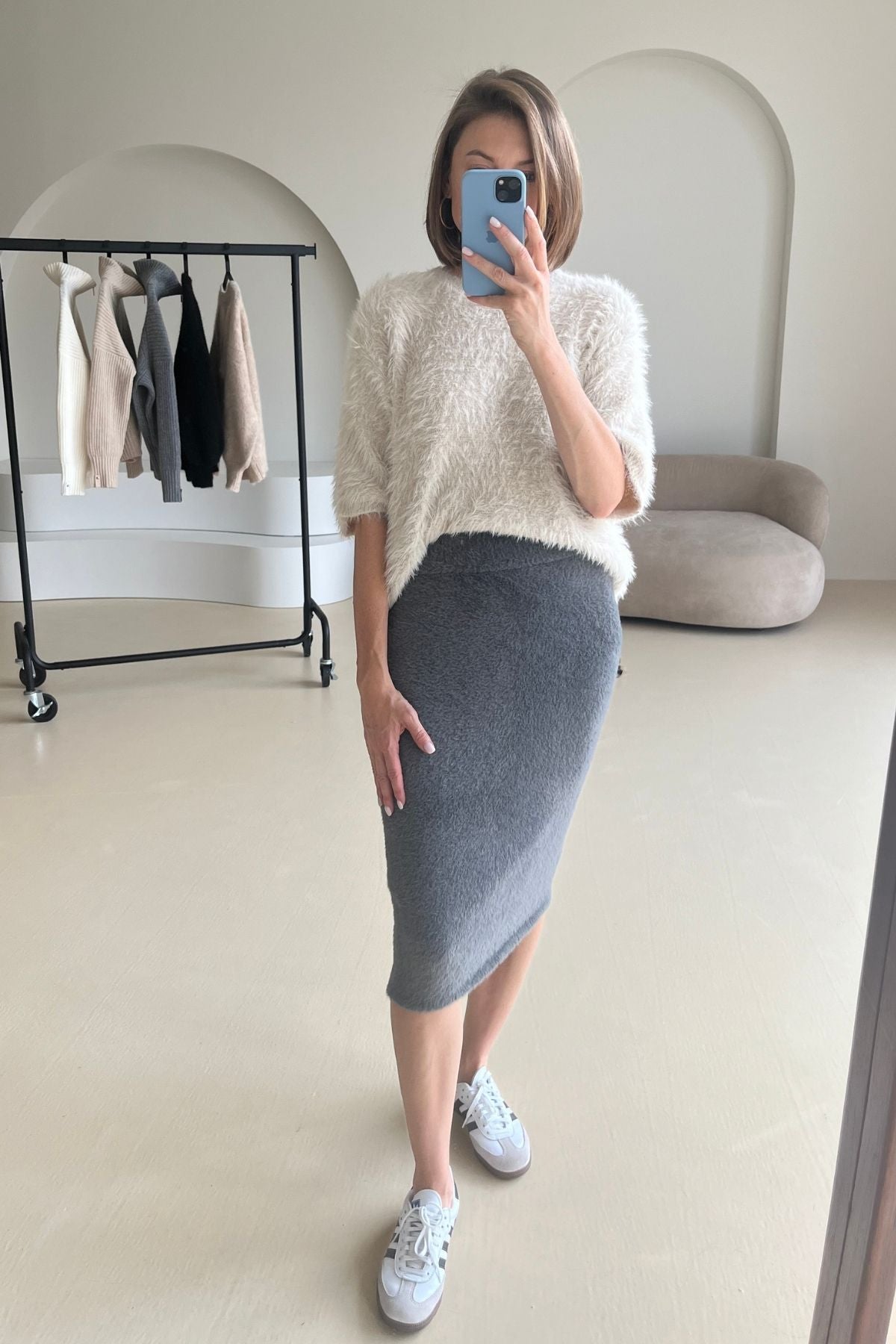 Grey skirt sample