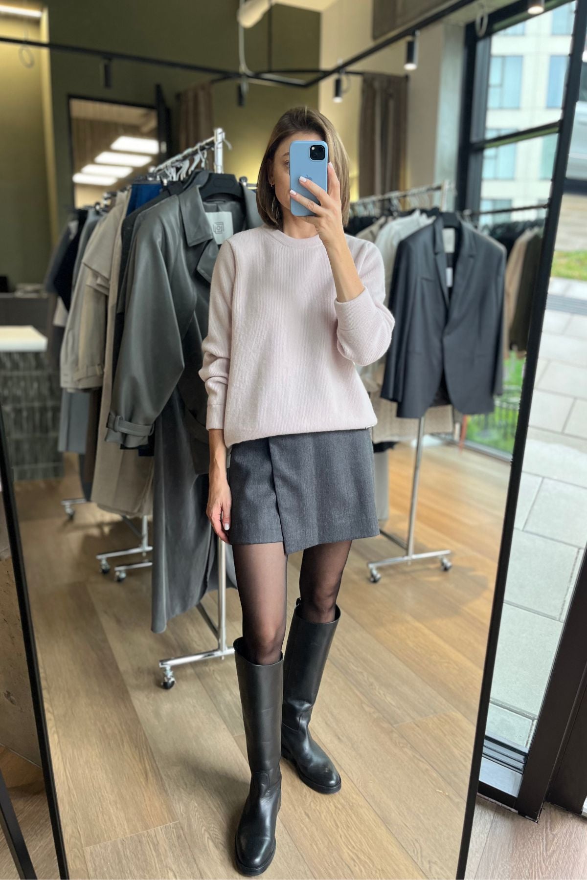 'Michelle' creamy pink sweater