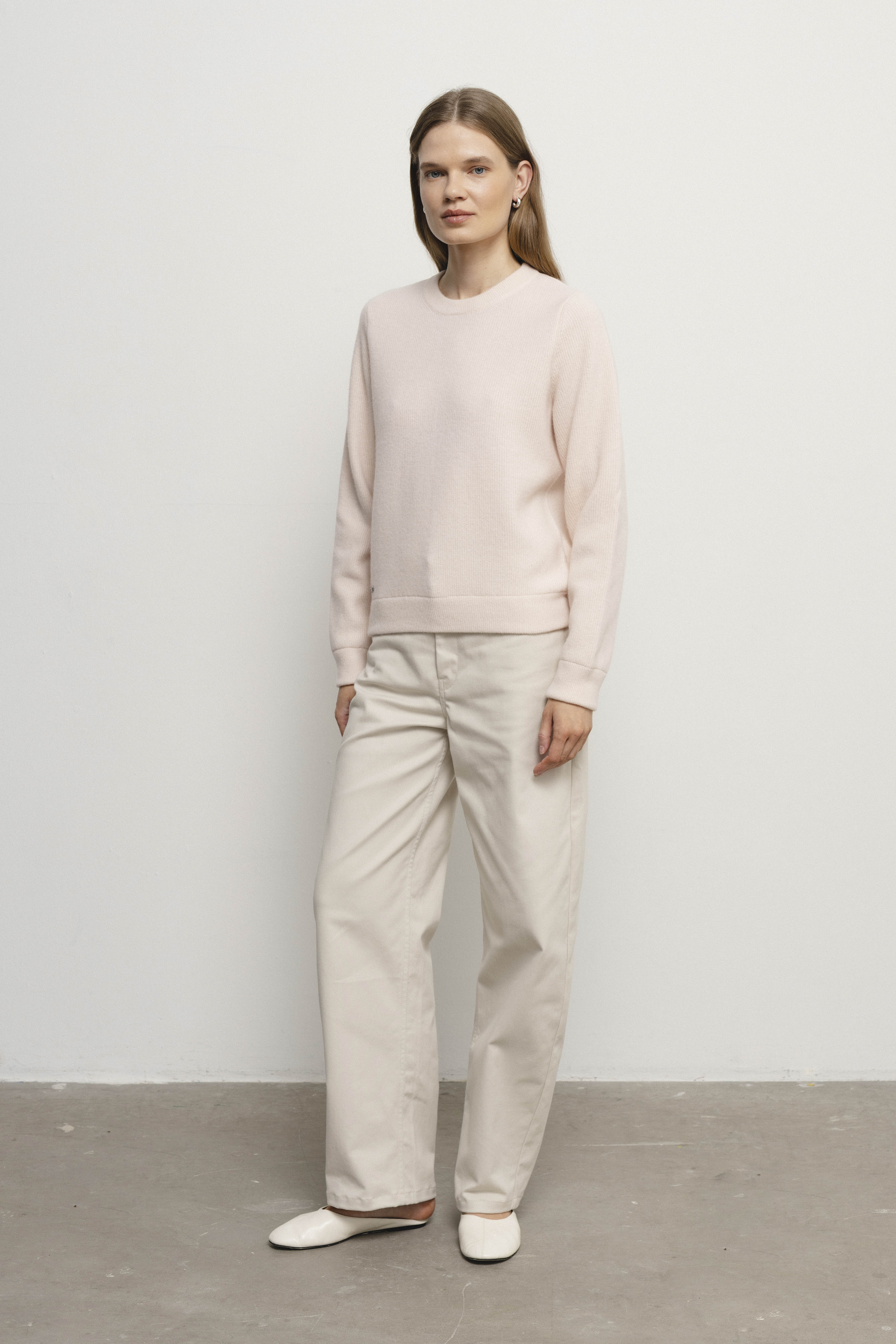 MICHELLE light peach sweater