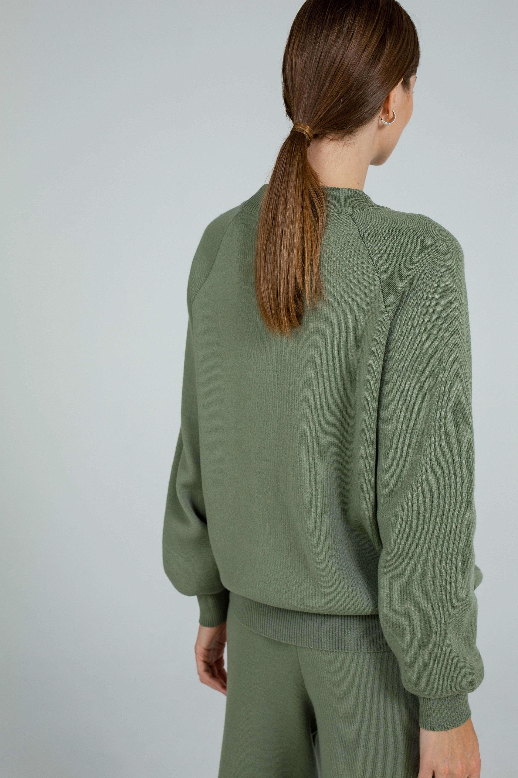 'Pauline' green trousers & sweater set