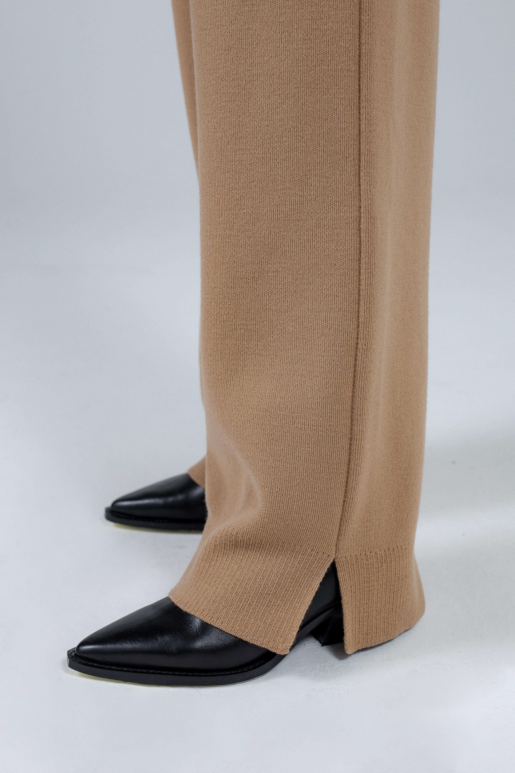'Pauline' camel brown trousers