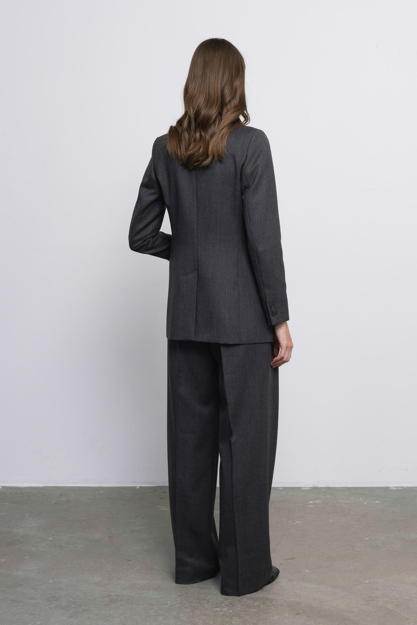 'Sophie' dark grey trousers & blazer suit