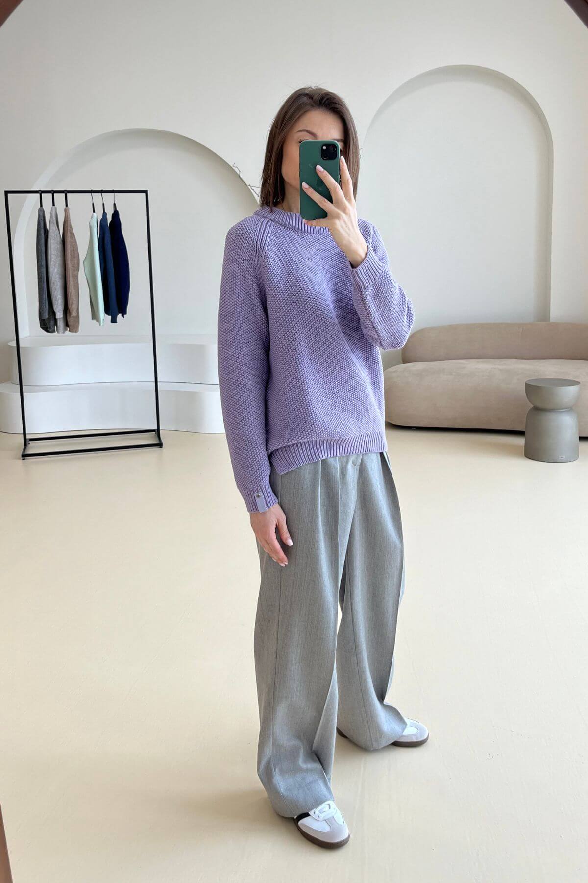 'Suzy' violet sweater