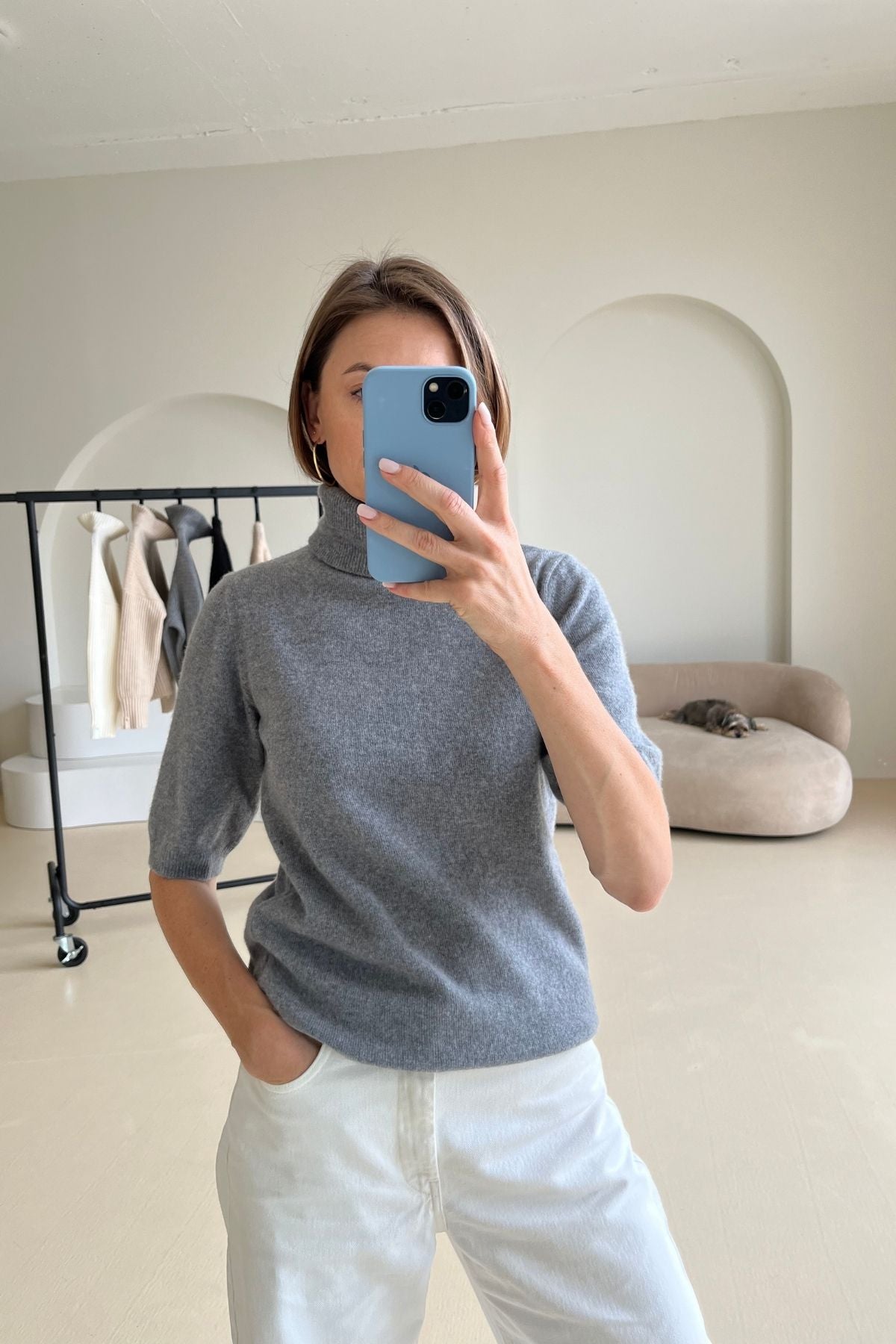 Turtleneck top sample