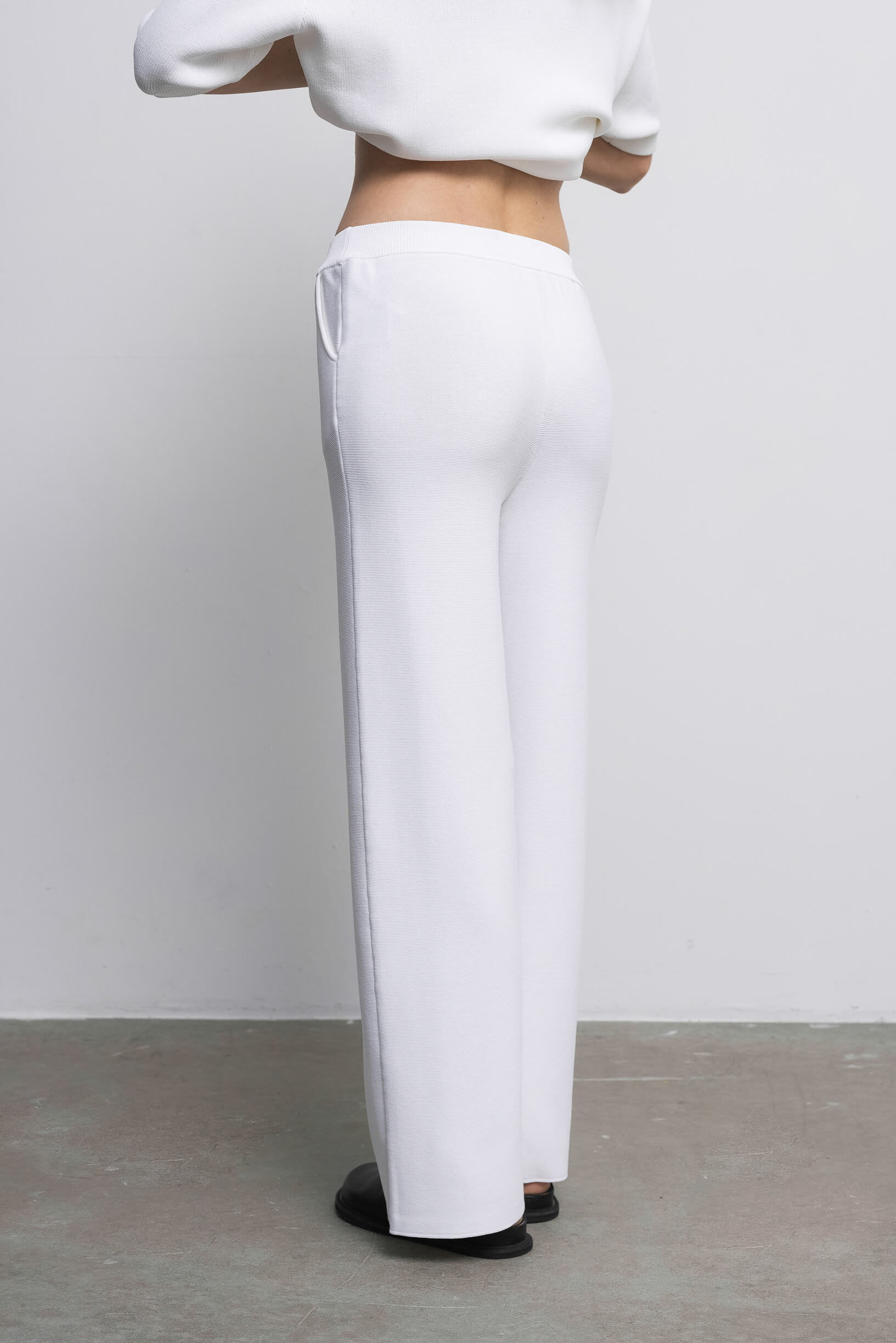 'Vanessa' white trousers