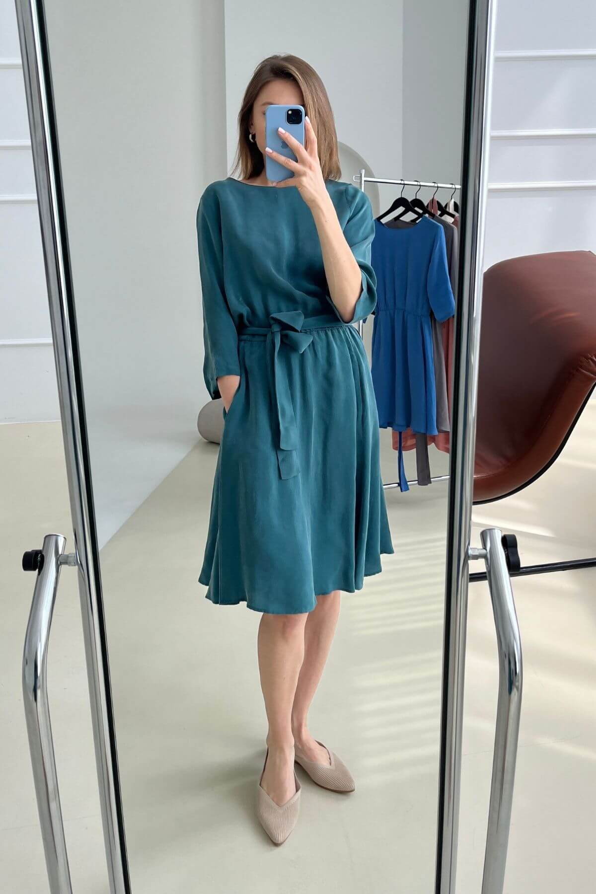 'Viki' emerald green dress