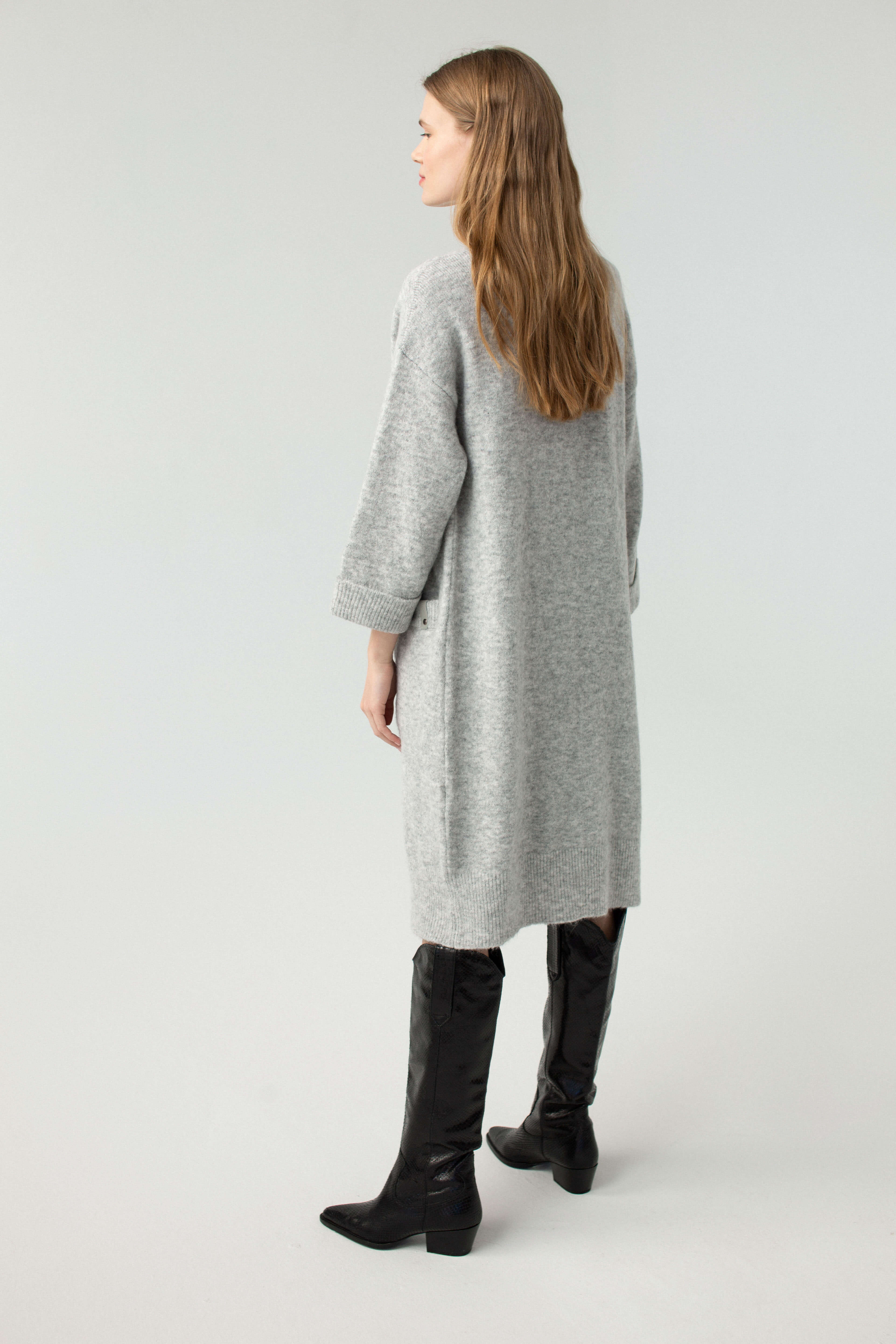'Cloe' light grey cardigan