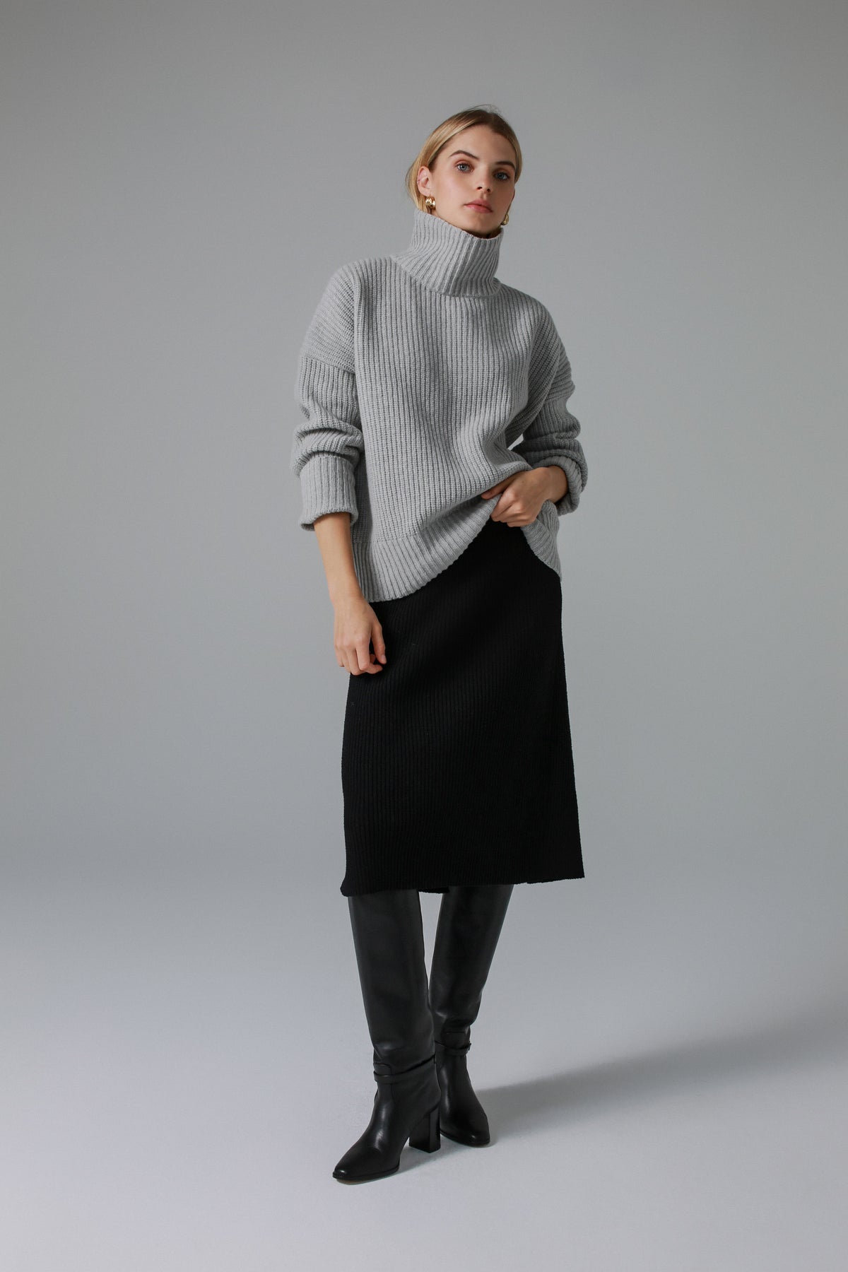 CHRISTINE light grey sweater