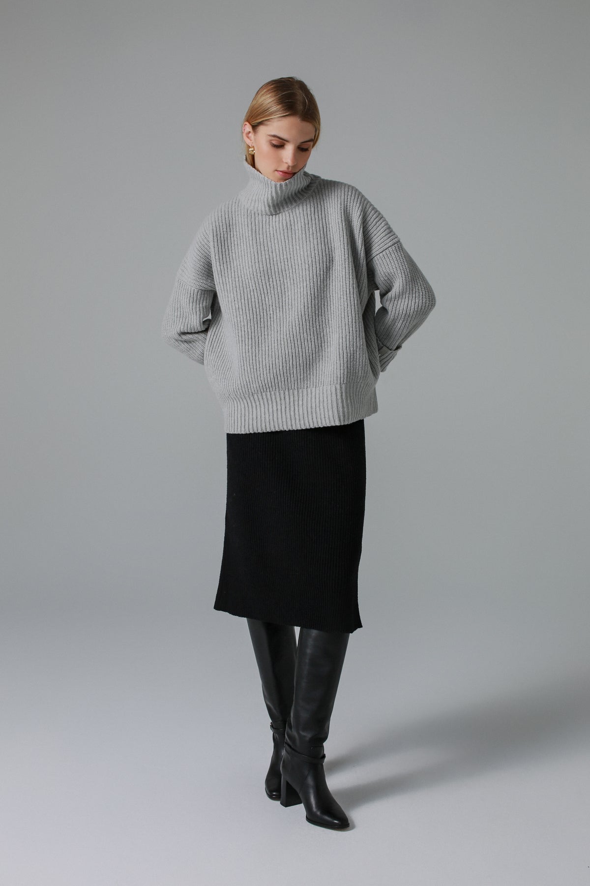 CHRISTINE light grey sweater