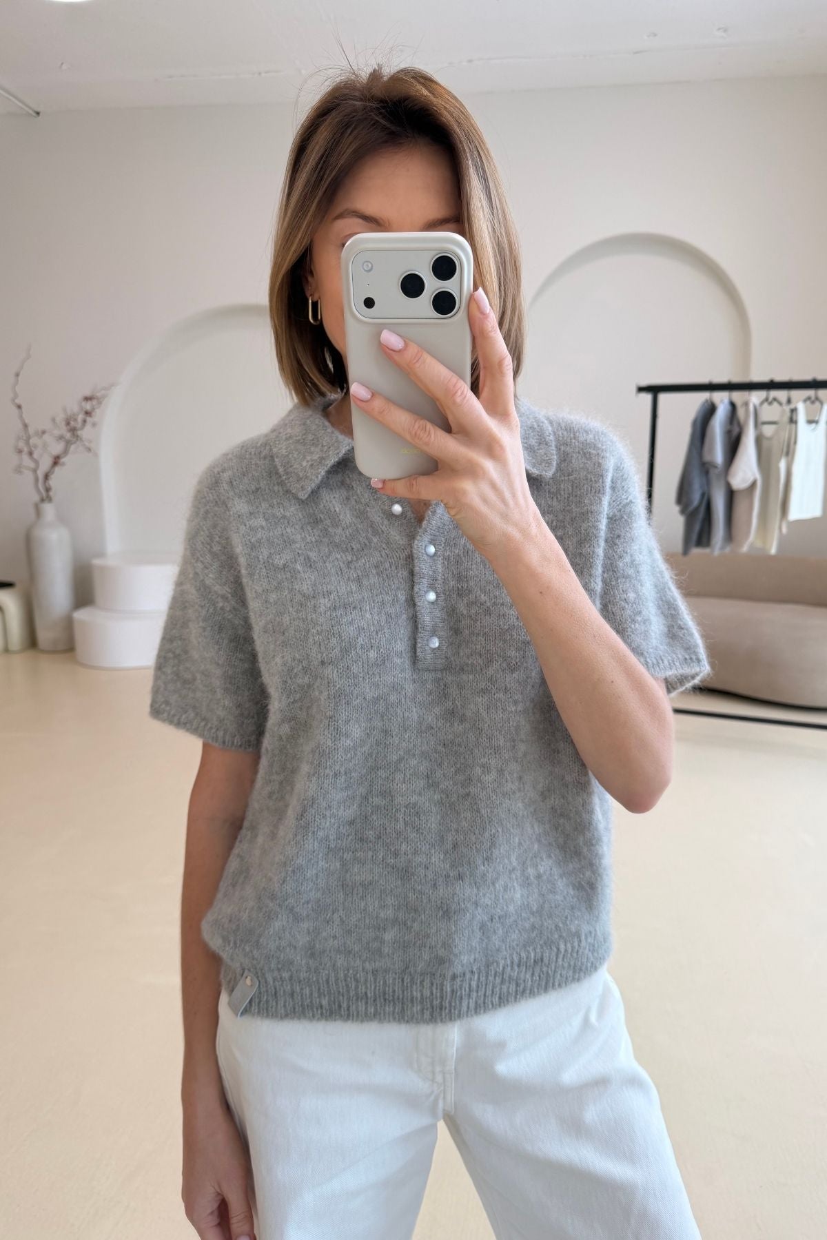 'Adele' alpaca blouse sample