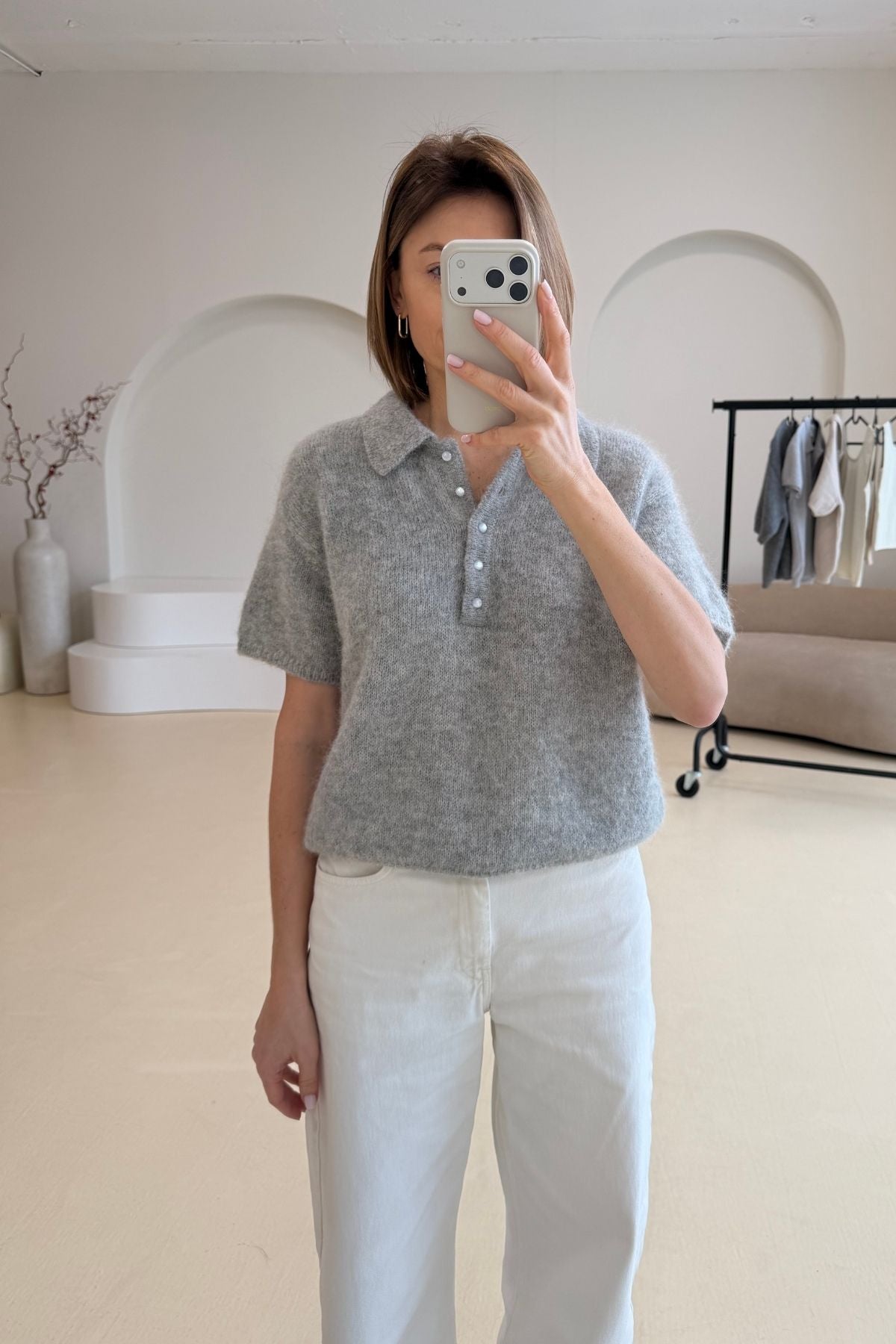 'Adele' alpaca blouse sample