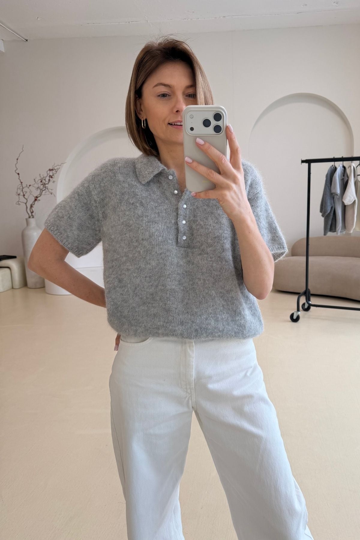 'Adele' alpaca blouse sample