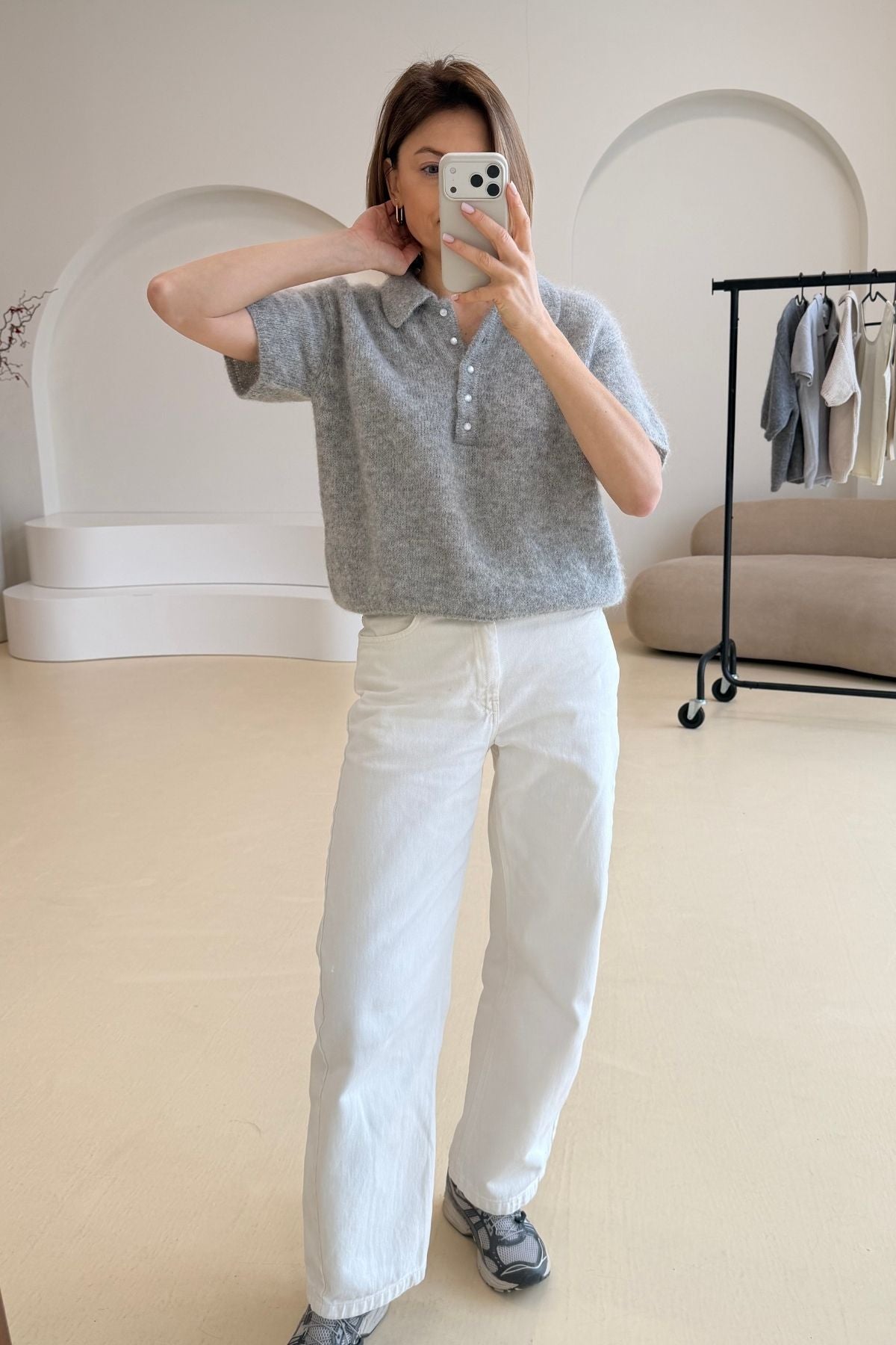 'Adele' alpaca blouse sample