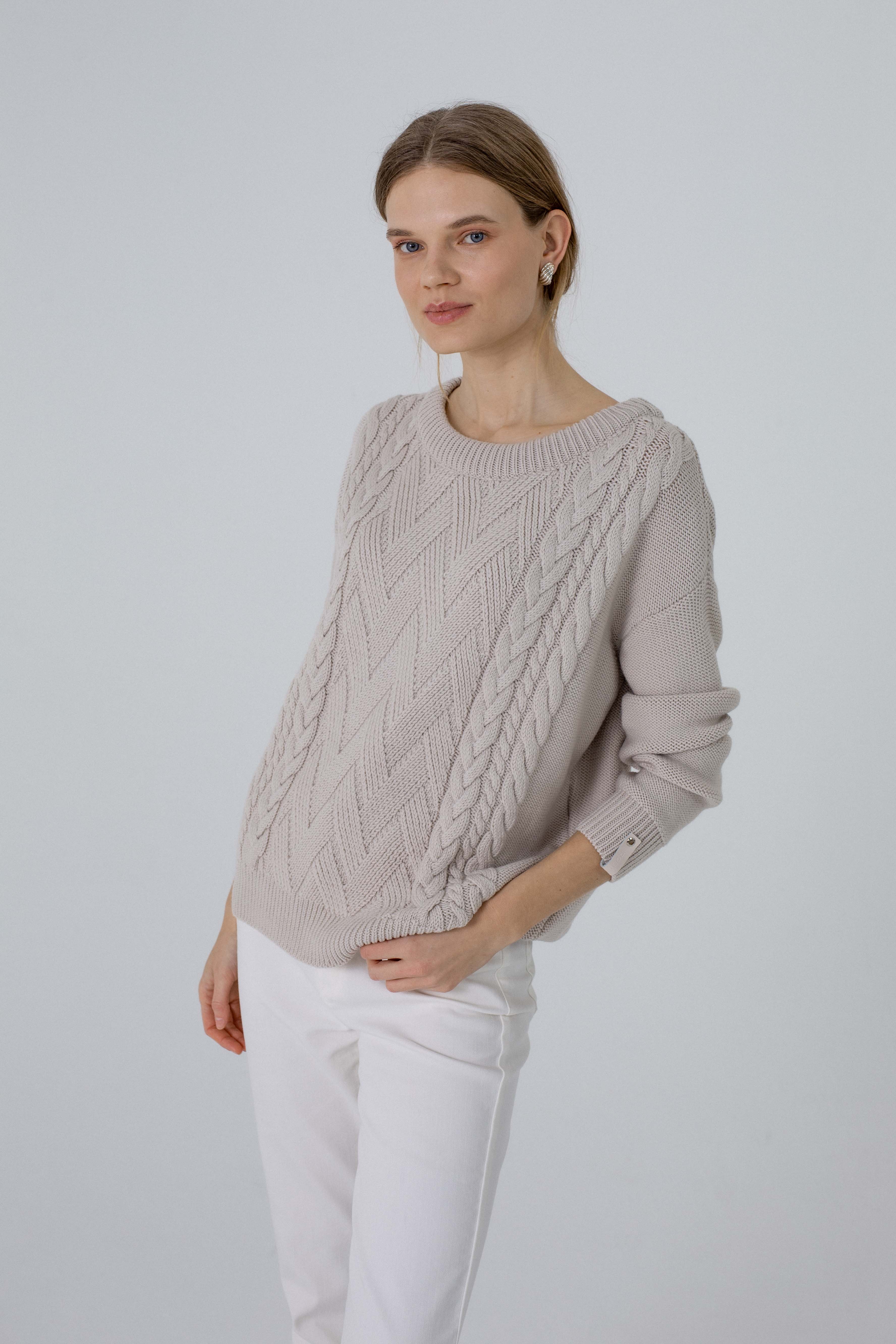 'Alice' light sand sweater