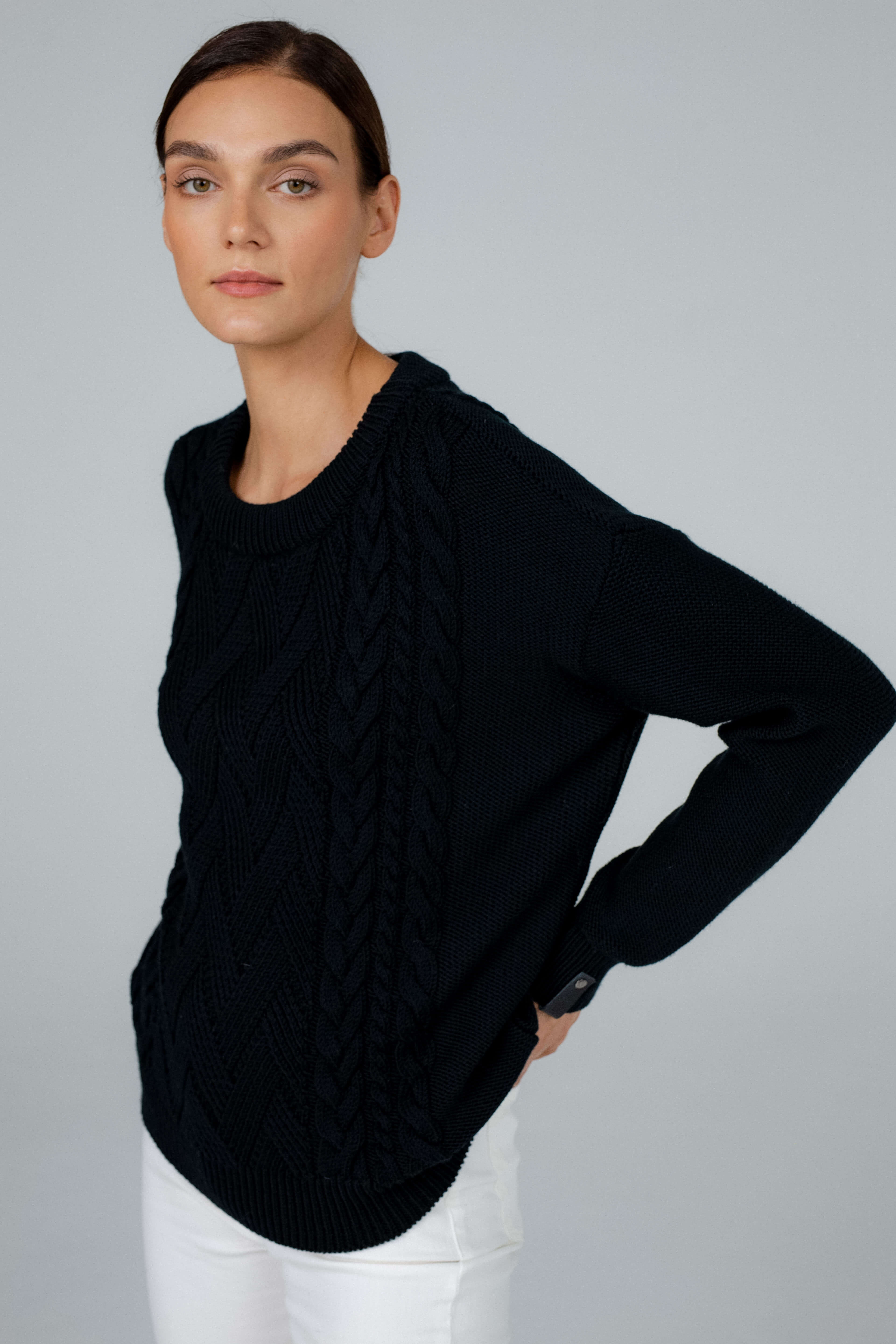 'Alice' black sweater