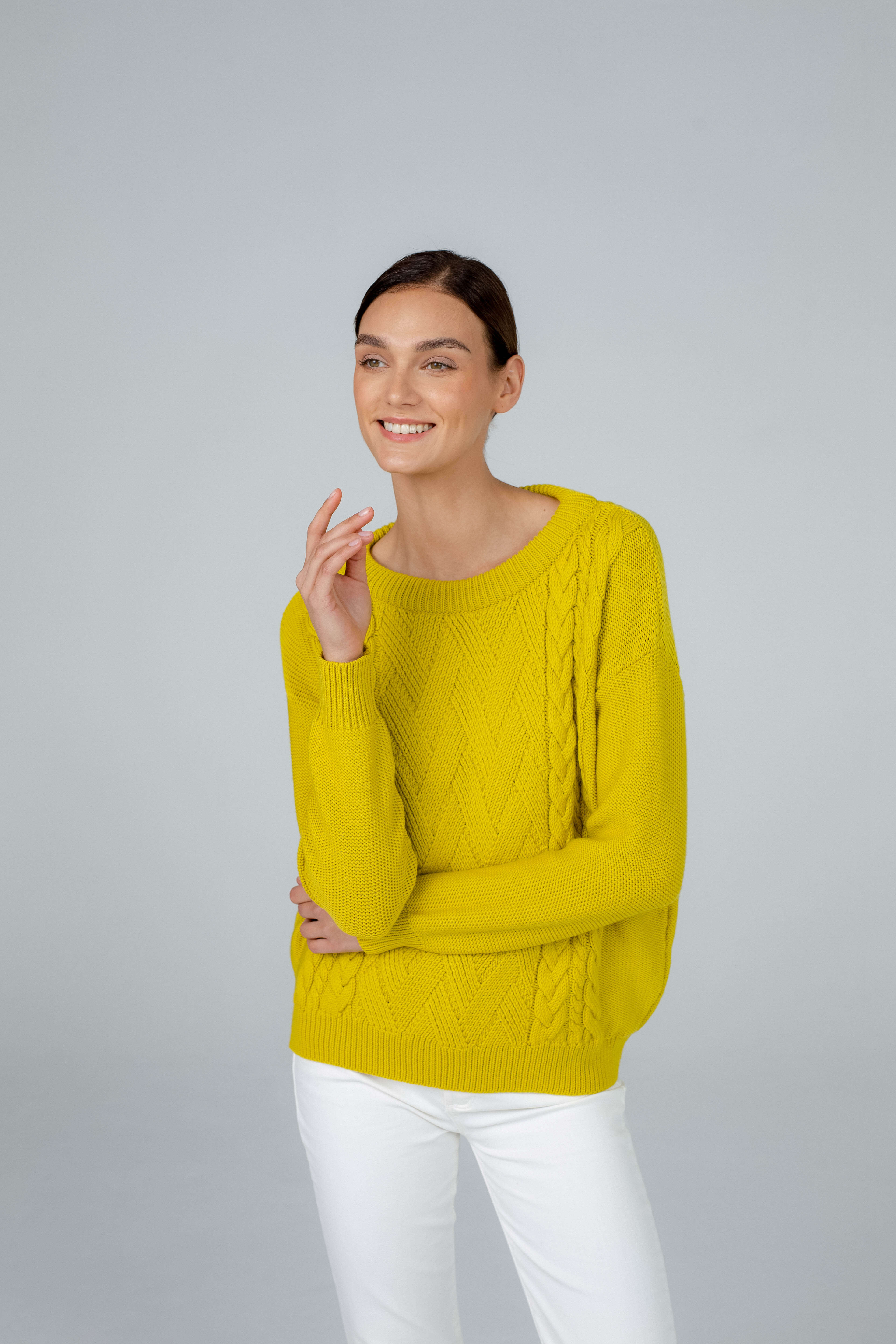 'Alice' mustard yellow sweater