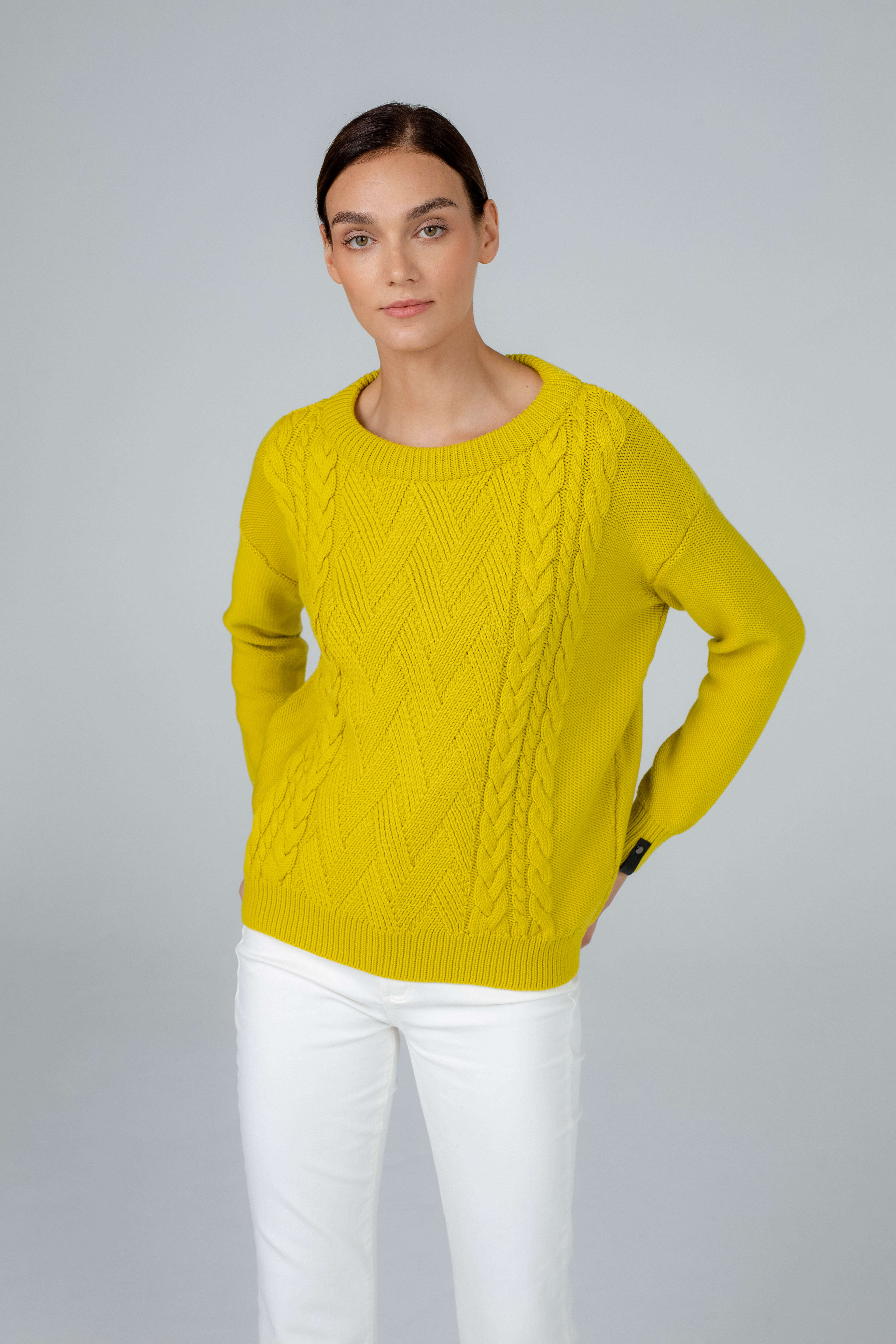 'Alice' mustard yellow sweater