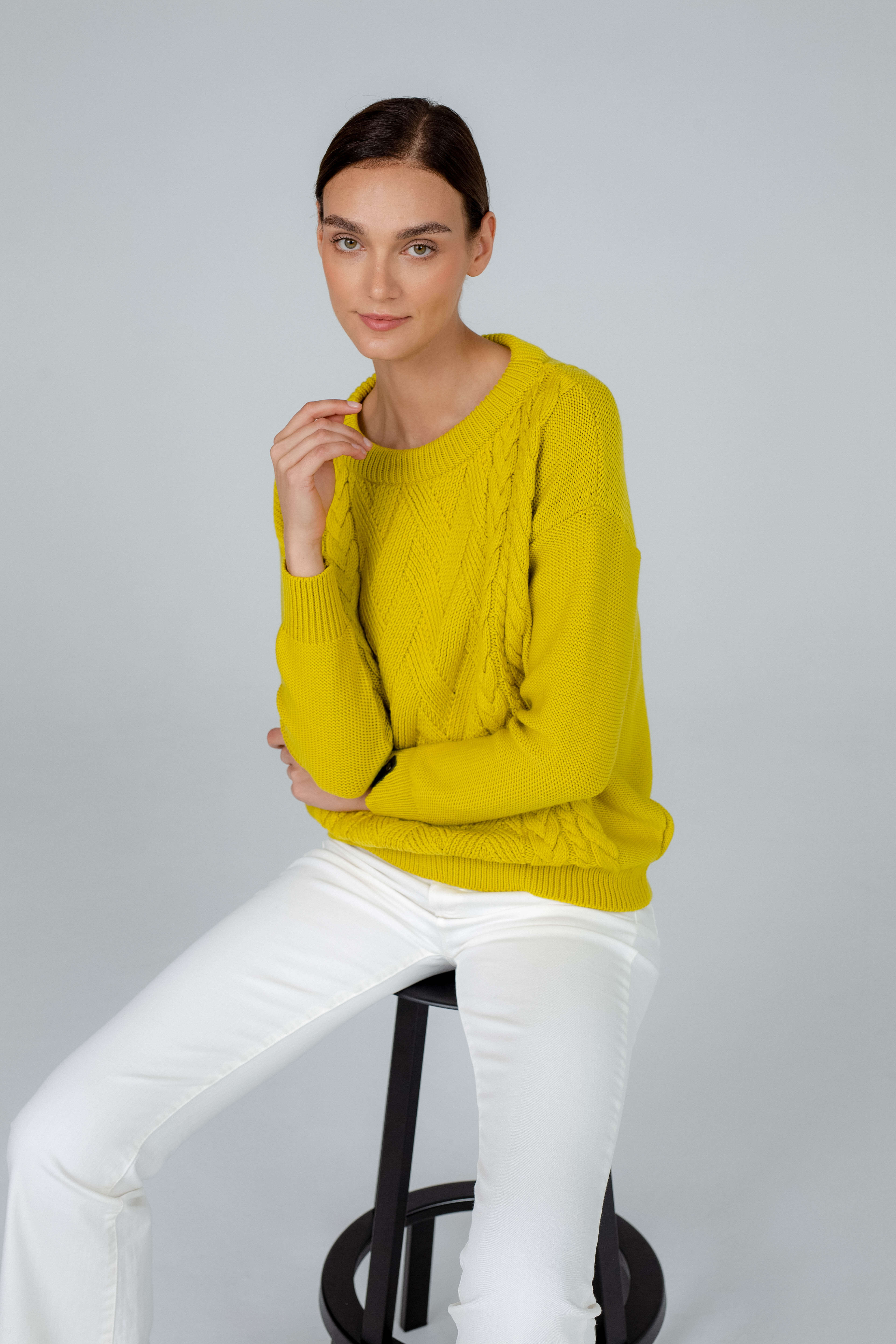 'Alice' mustard yellow sweater