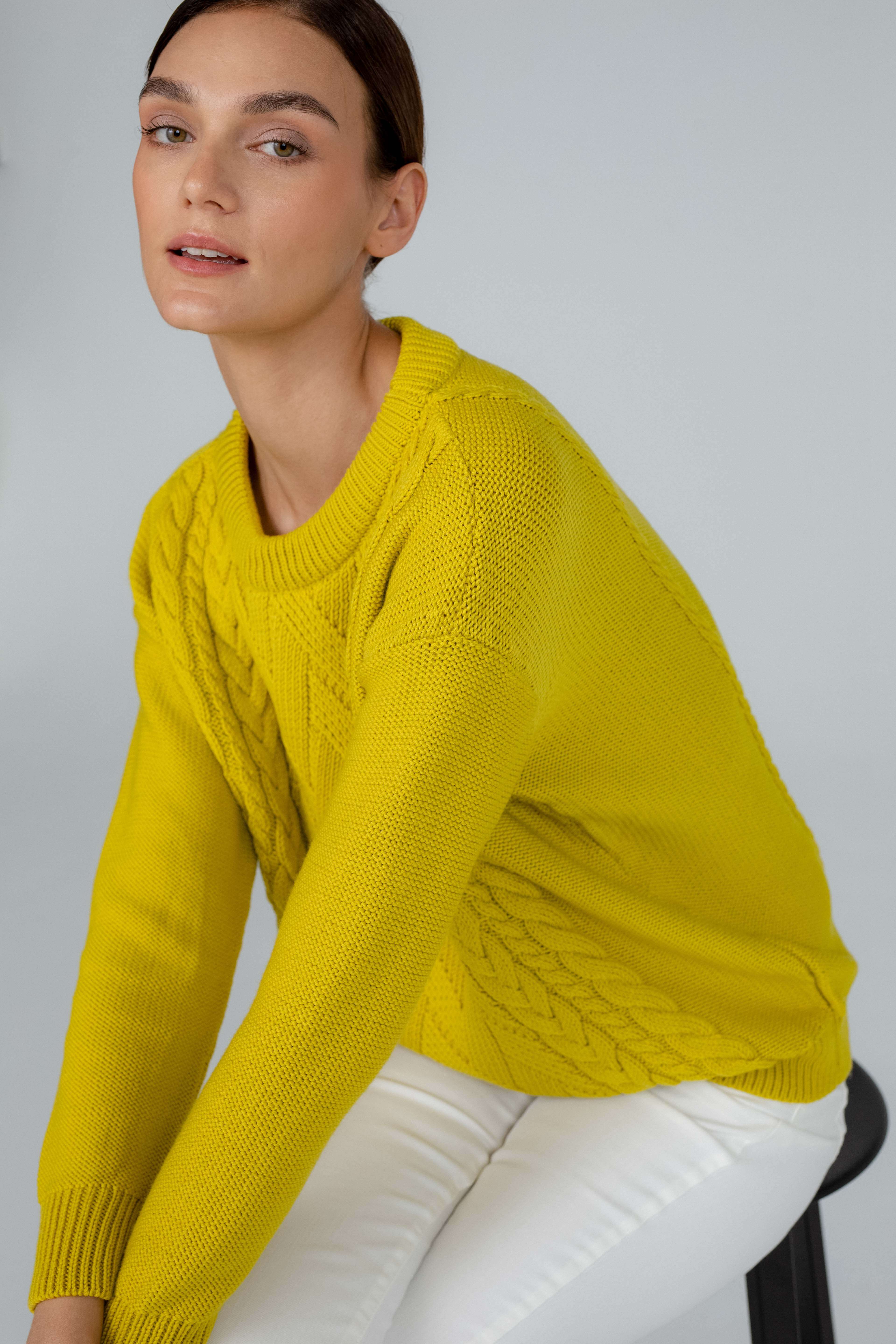 'Alice' mustard yellow sweater