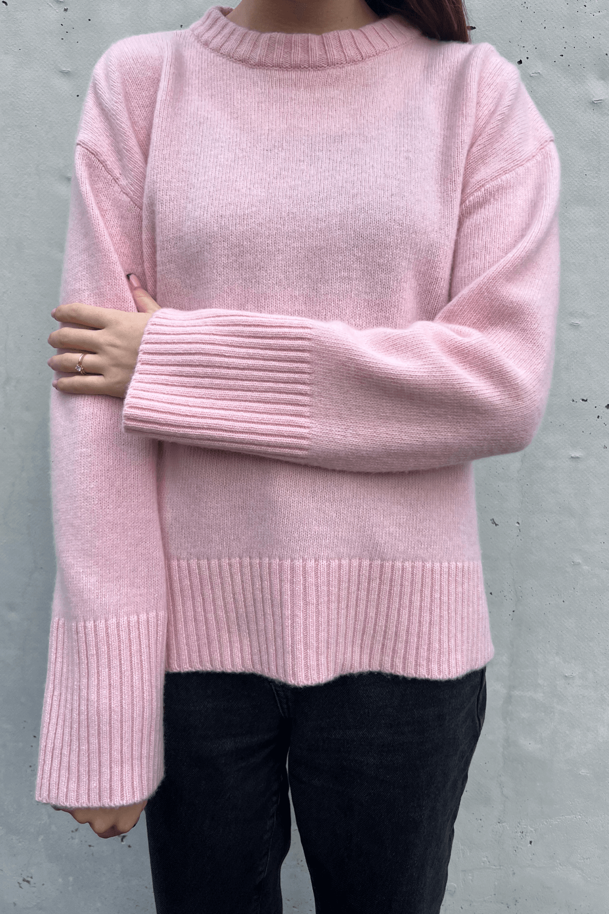 'Amelie' baby pink sweater sample