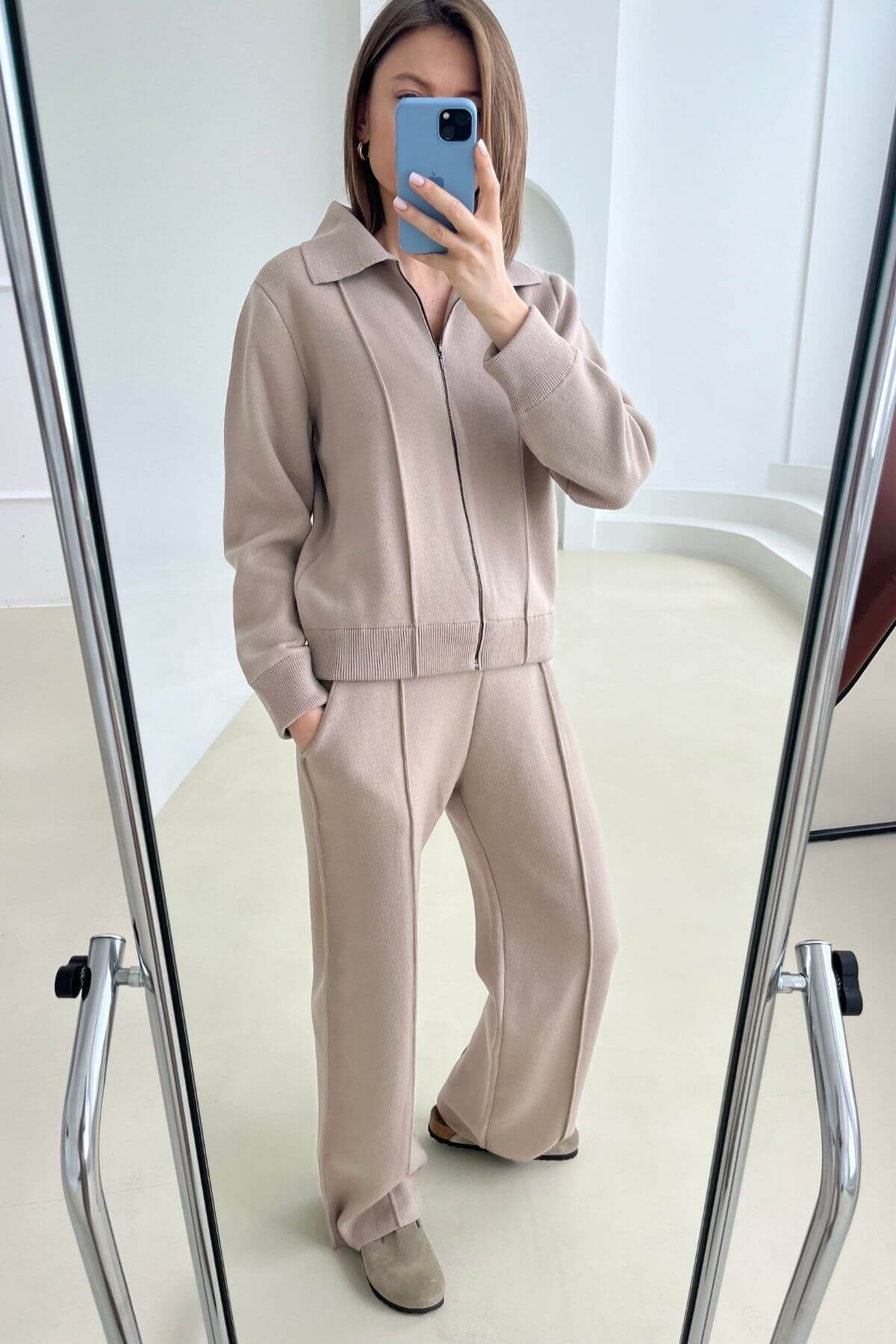'Audrey' sweater and trousers set sample