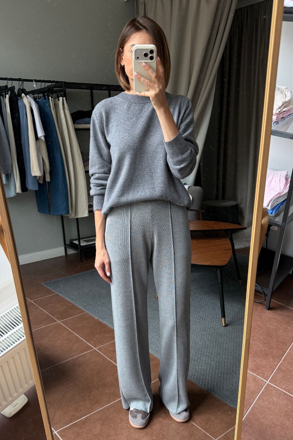 AUDREY grey trousers sample