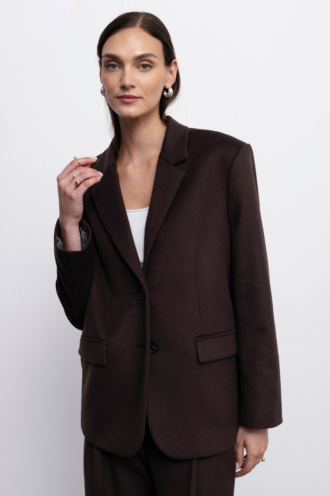 'Celine' blazer-coat