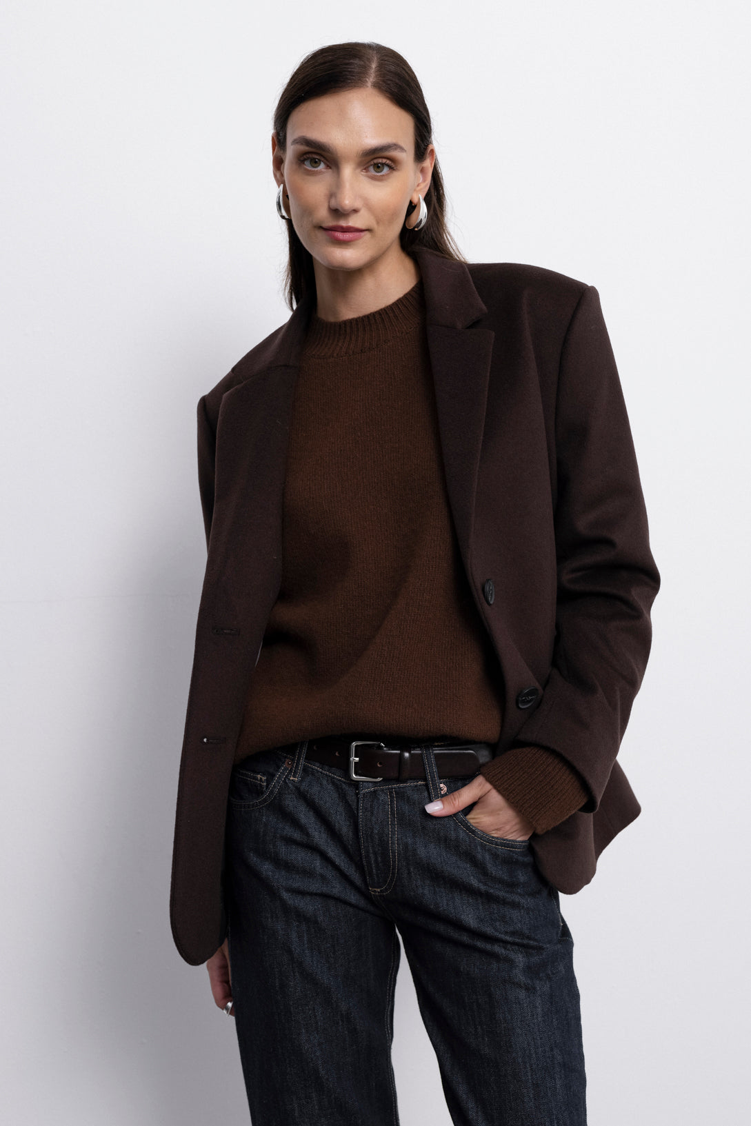 'Celine' blazer-coat