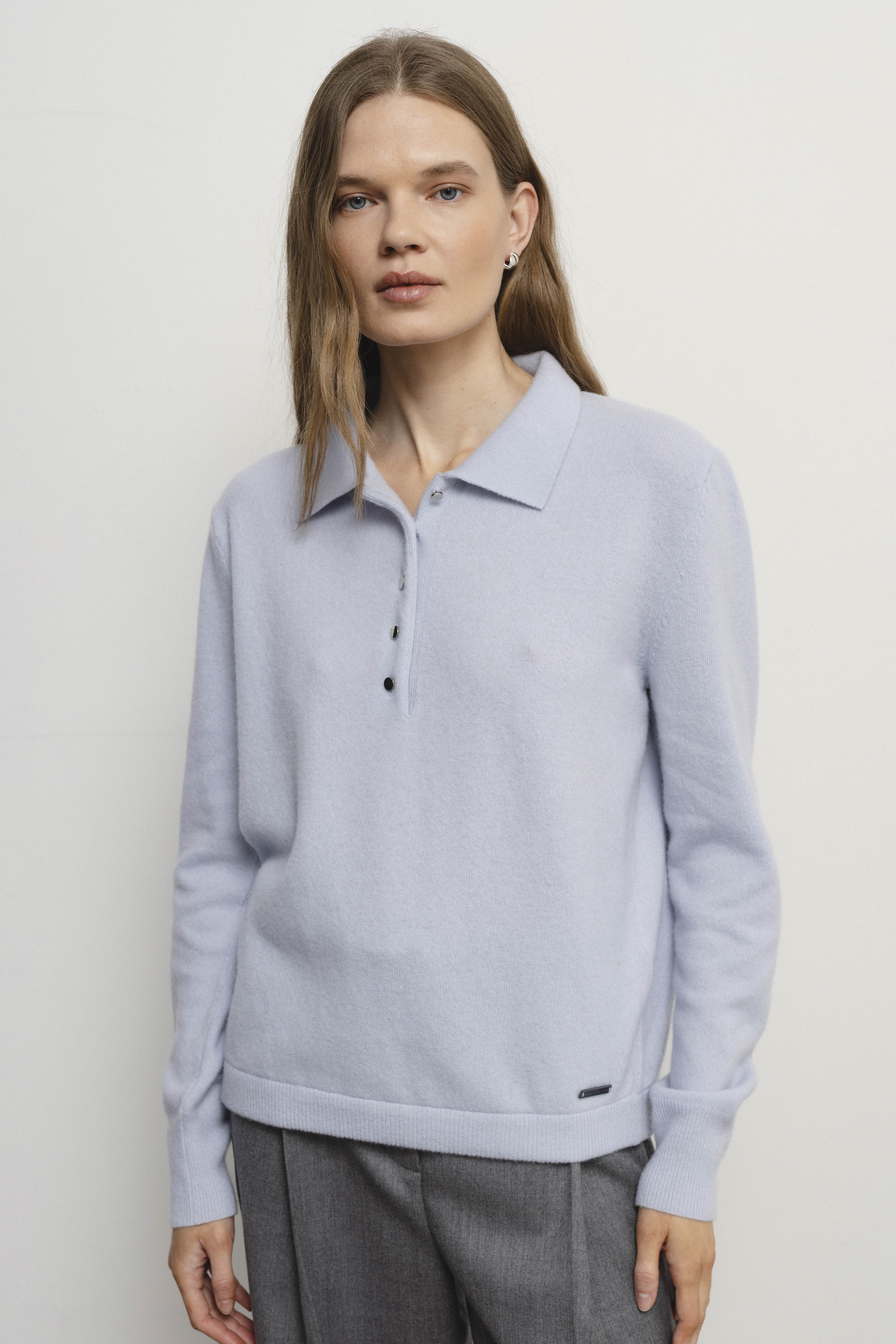 CHARLOTTE baby blue blouse sample