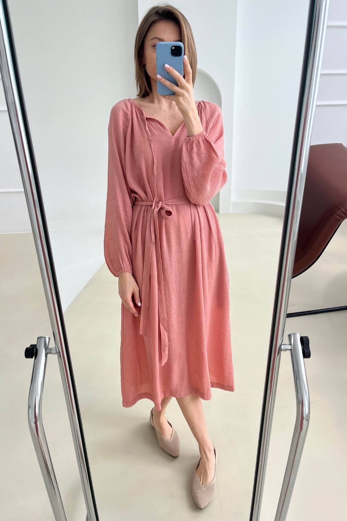 'Diana' coral dress