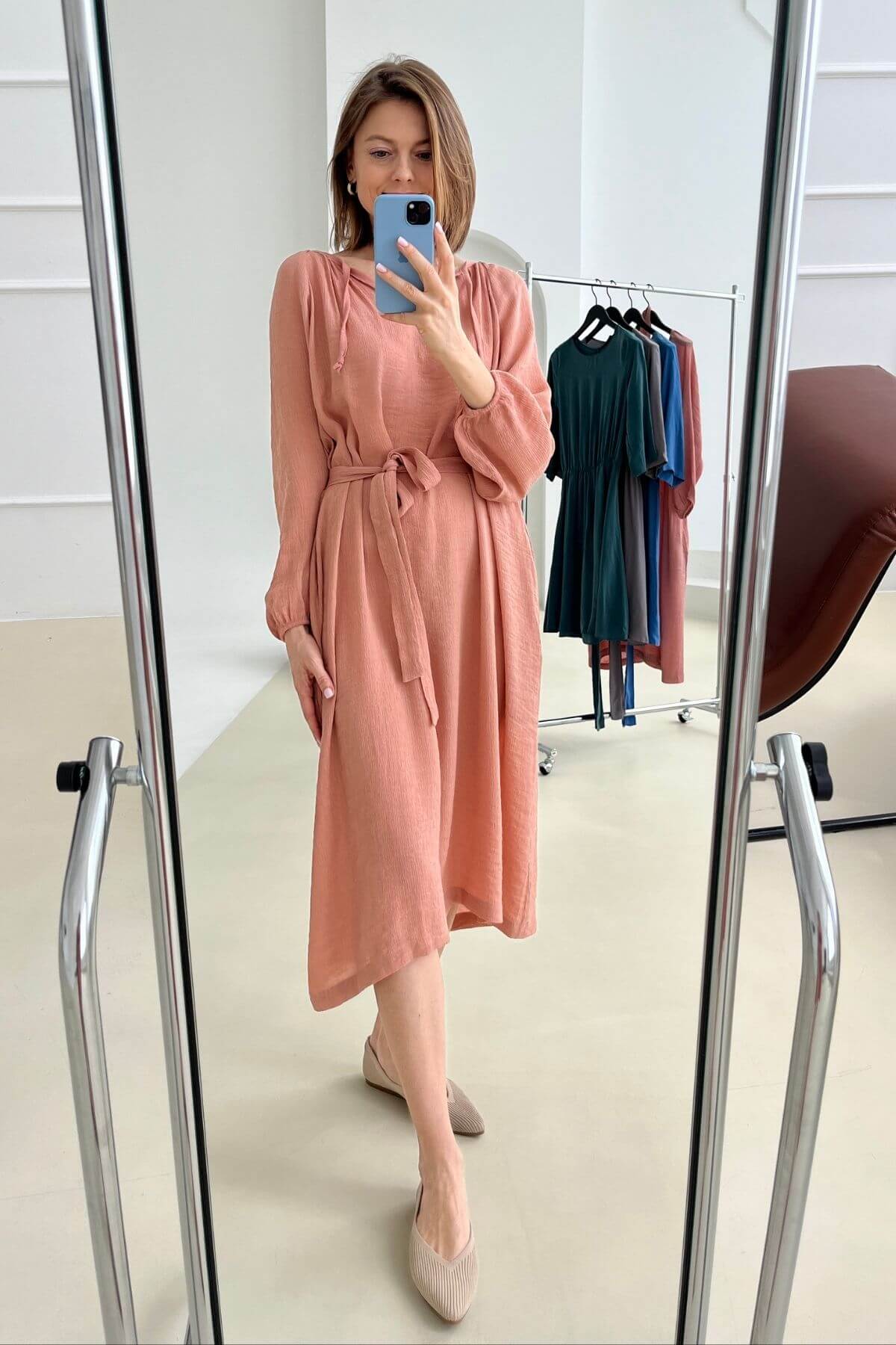 'Diana' coral dress sample