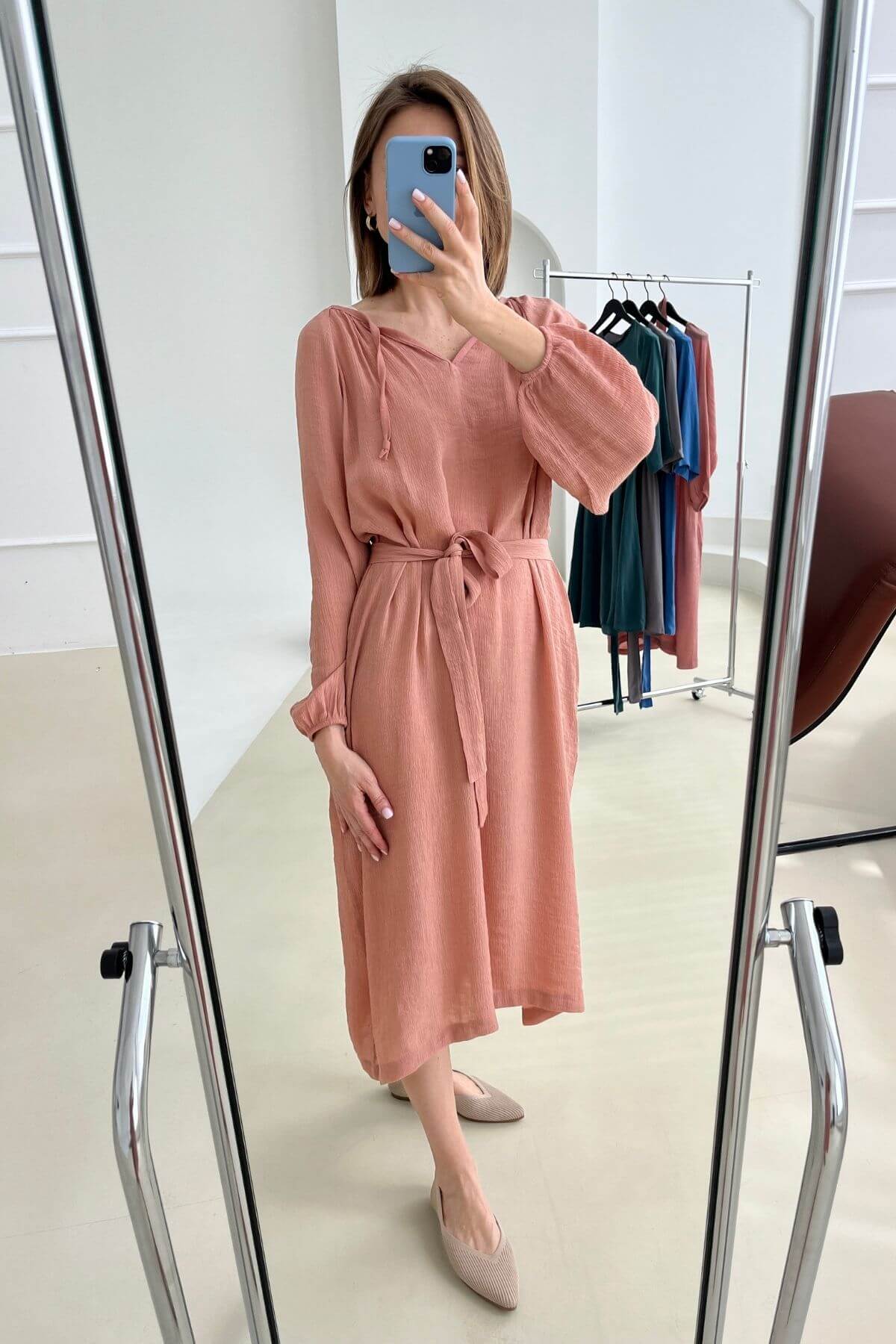 'Diana' coral dress sample