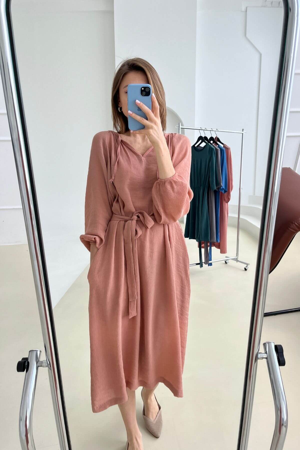 'Diana' coral dress sample