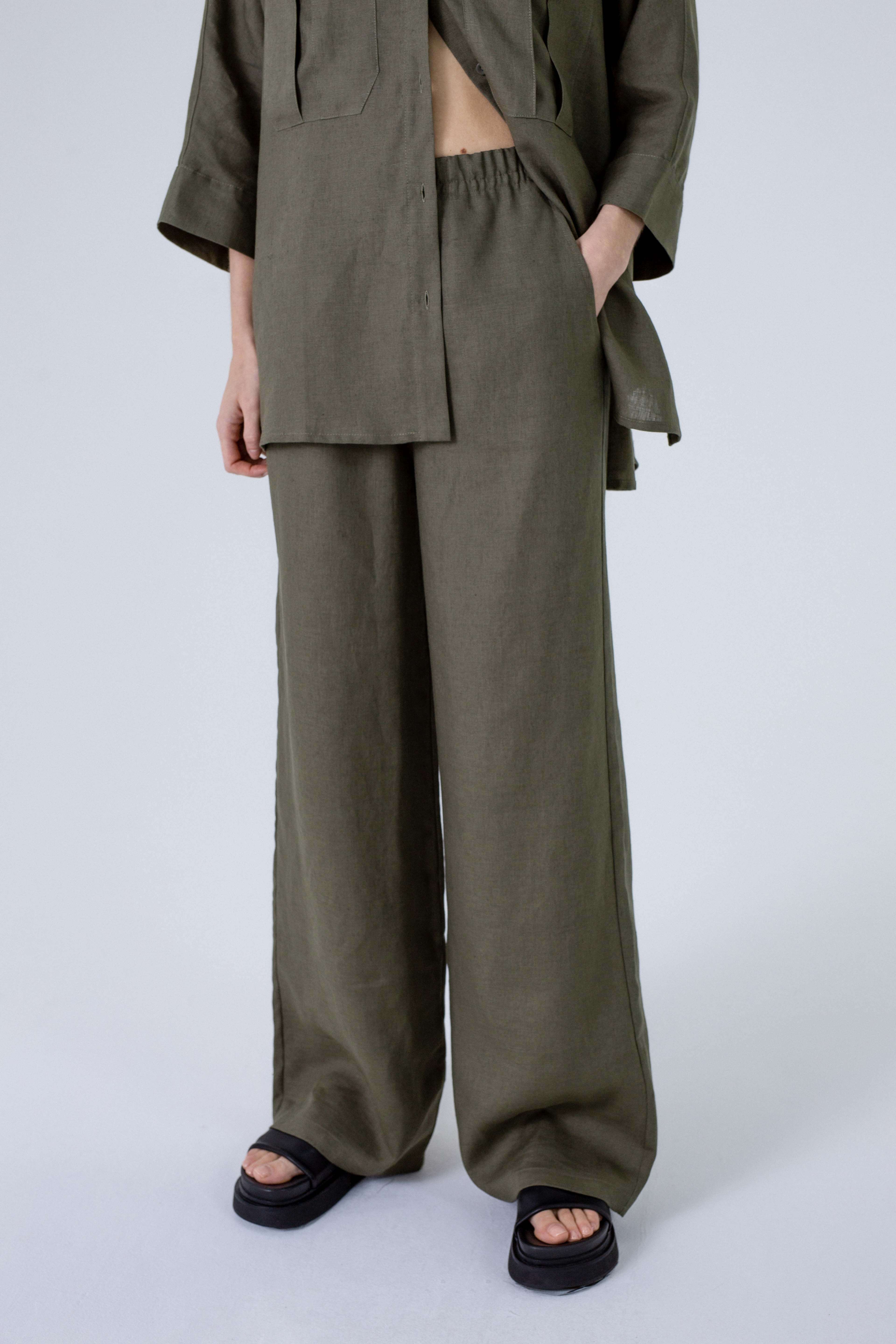 'Dori' chaki trousers