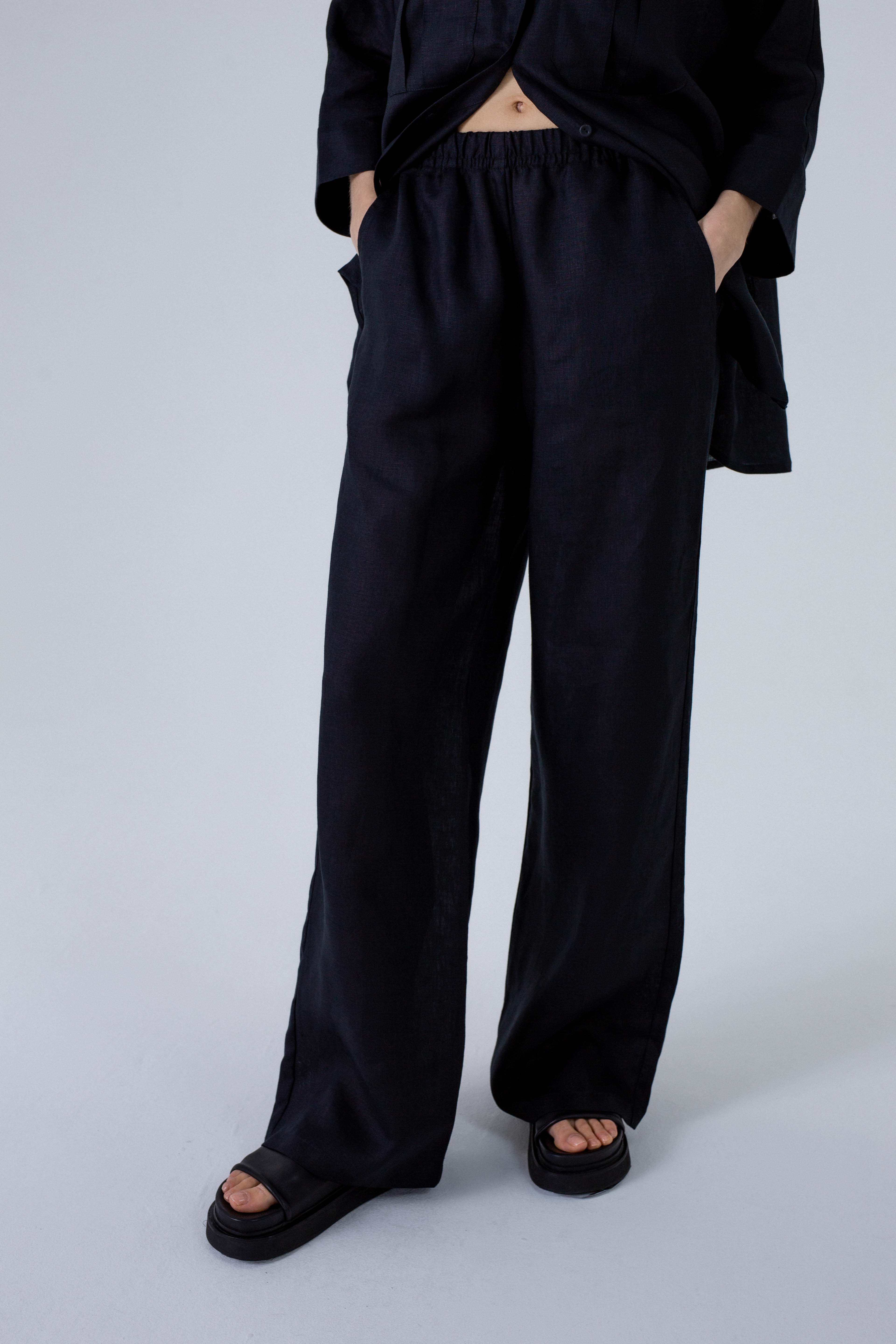 'Dori' black trousers