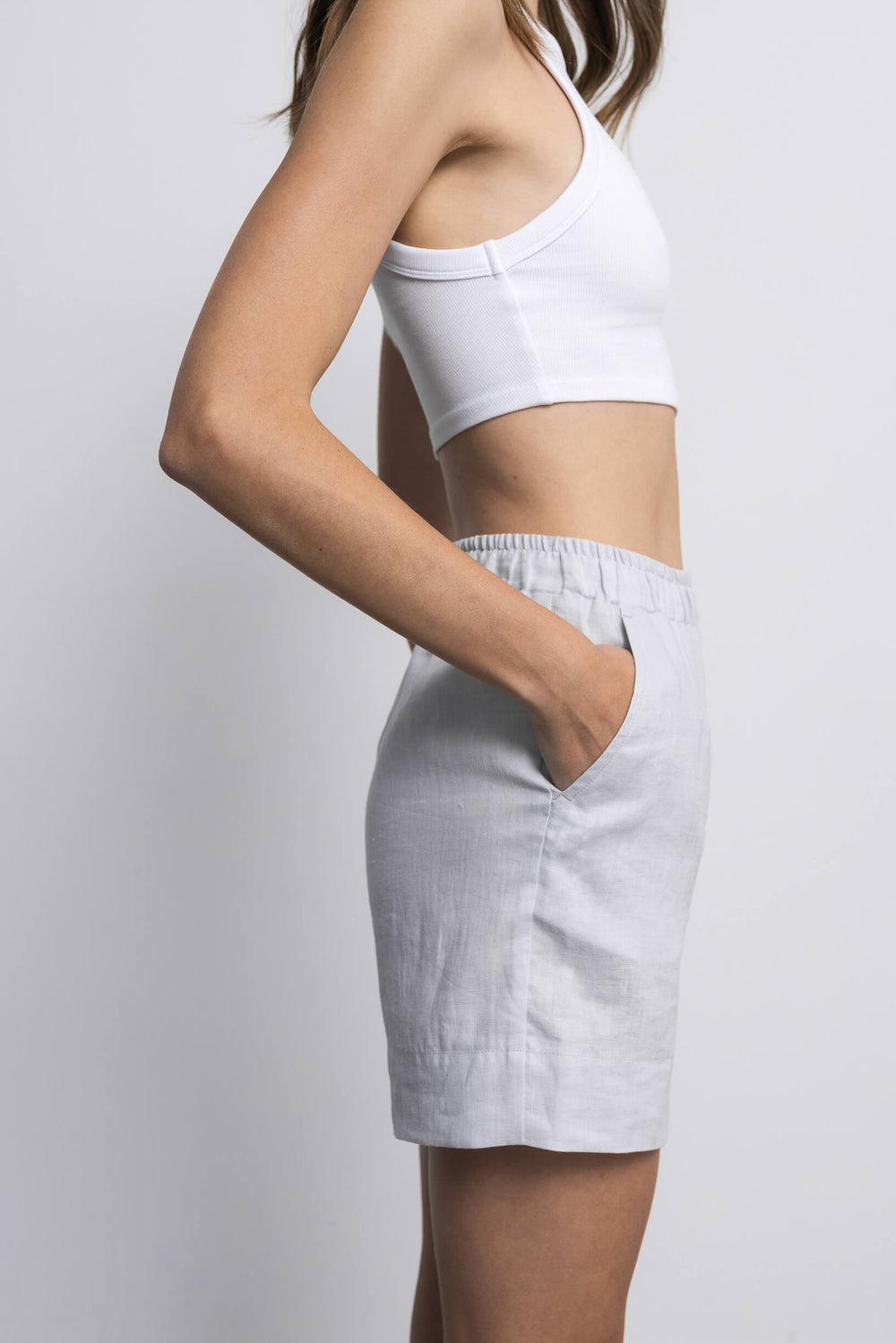 DORI light grey shorts & shirt set