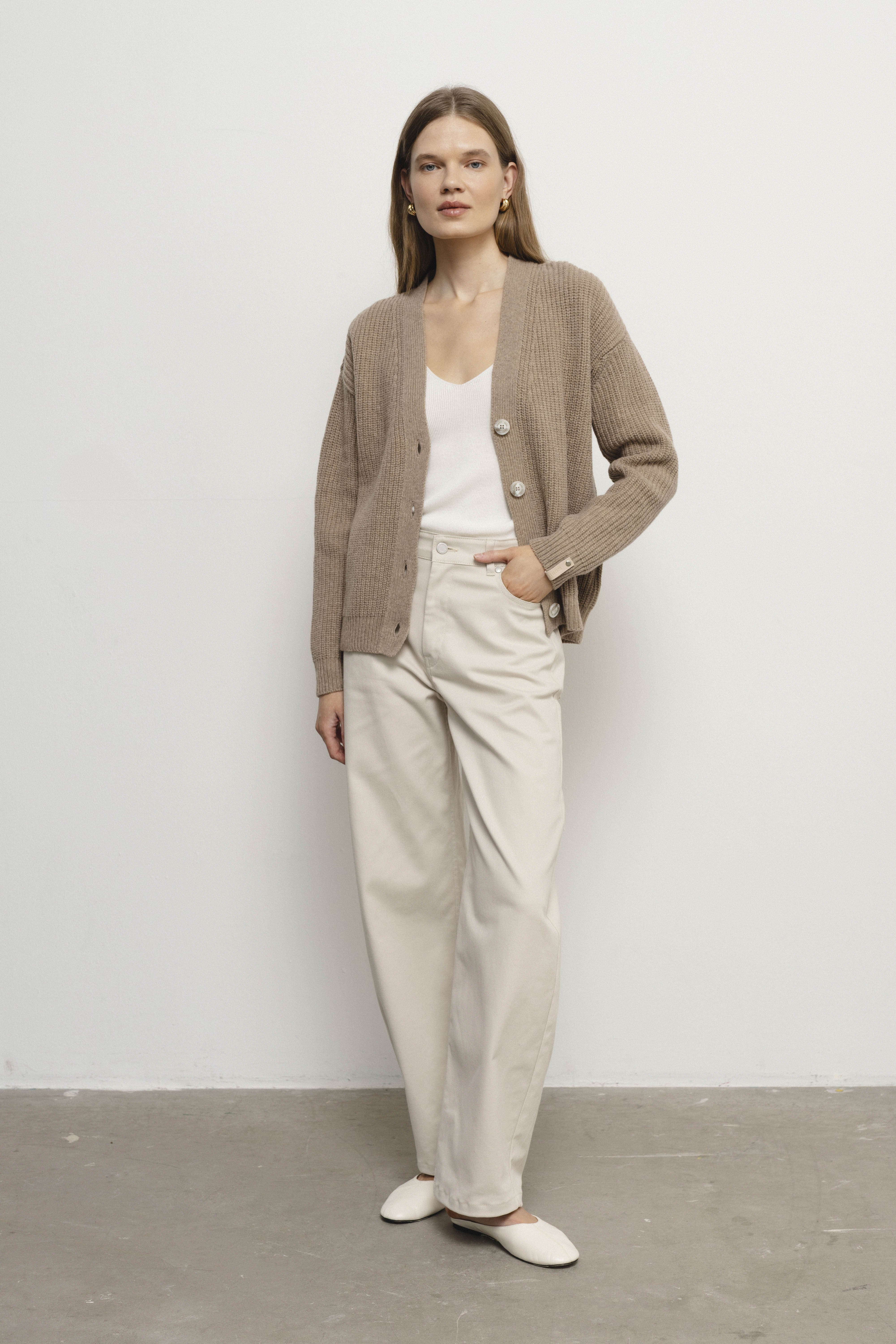 EMA sand cardigan